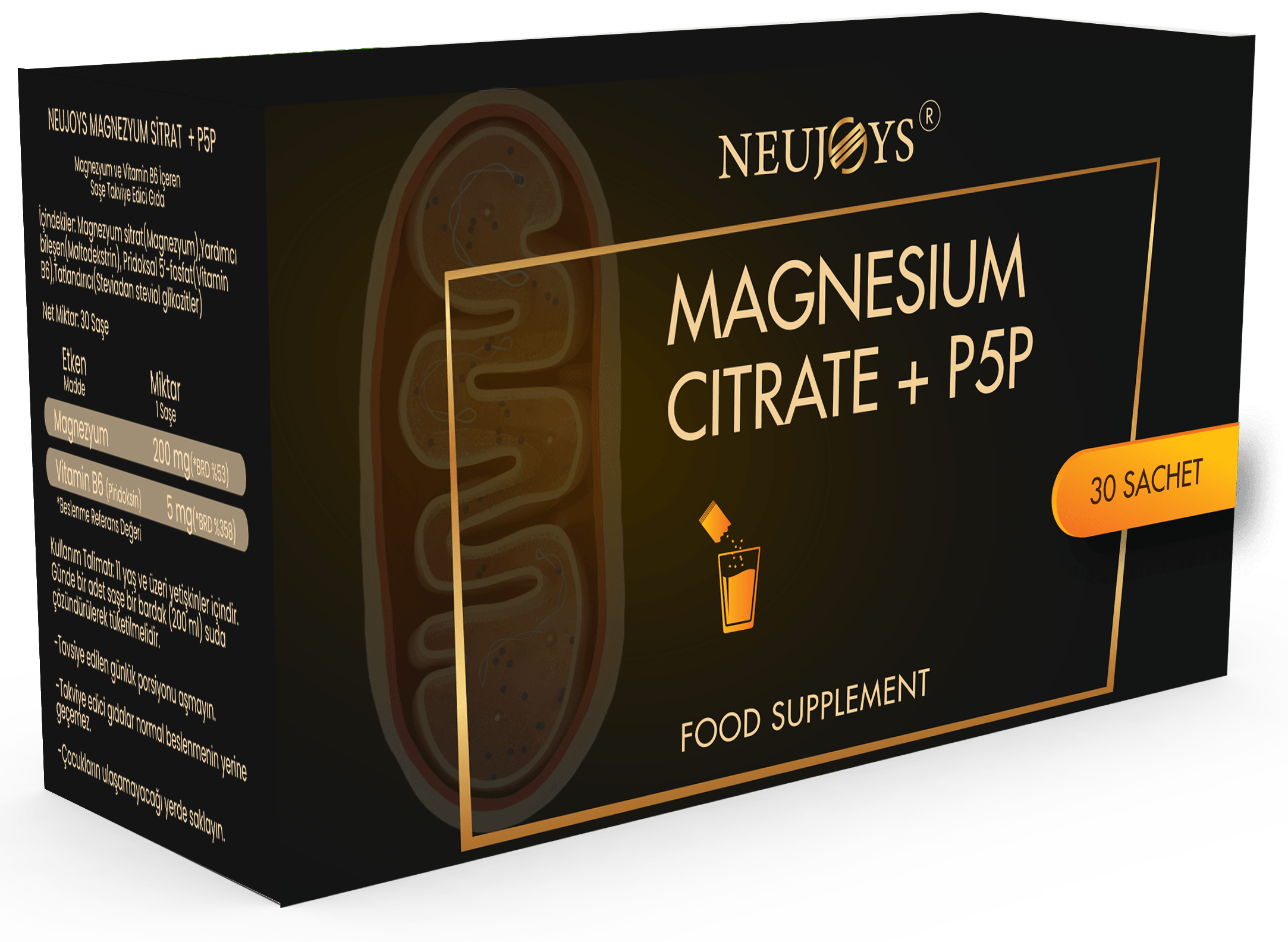 NEUJOYS MAGNESIM CITRATE P5P 30 ŞASE