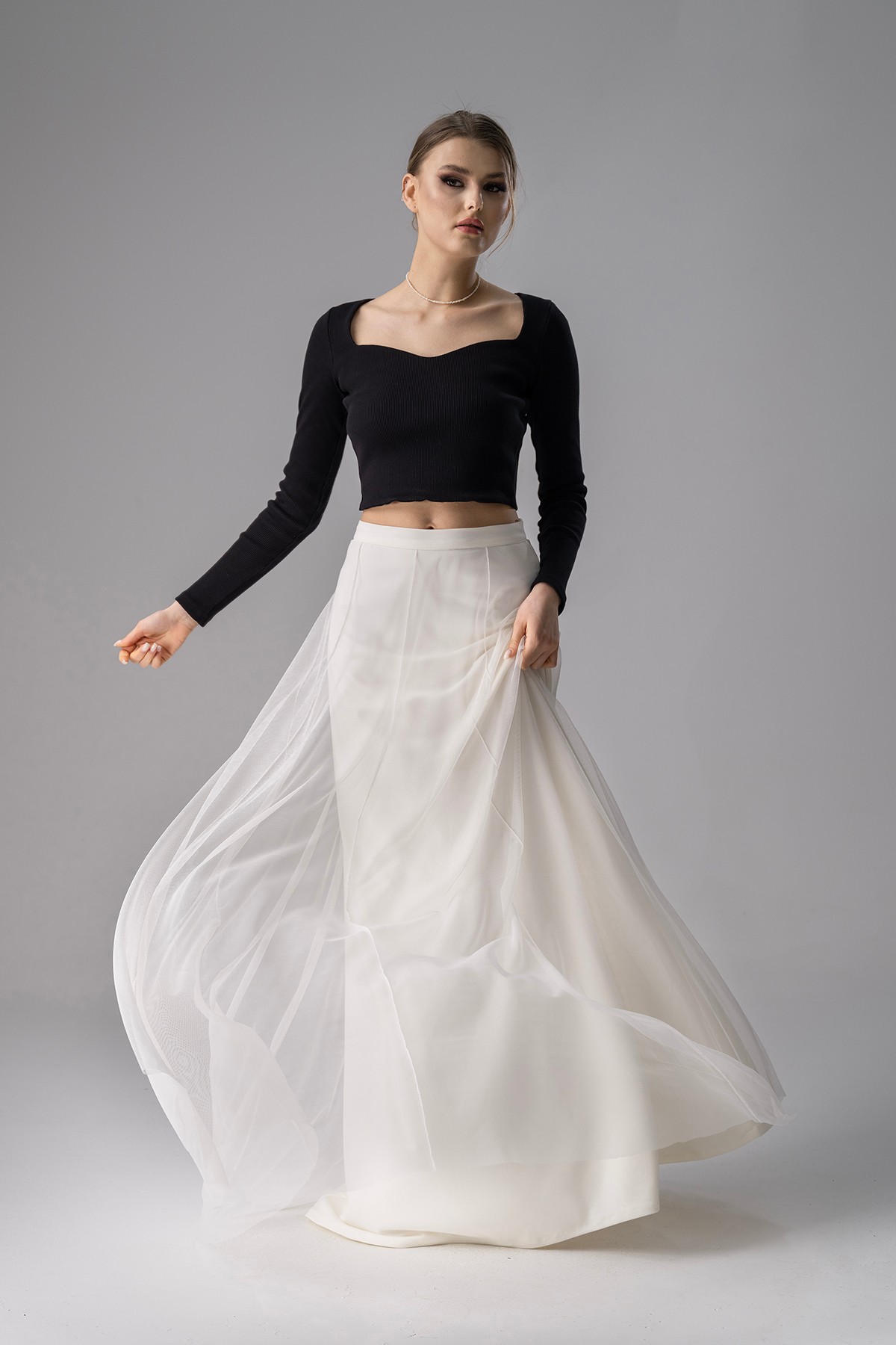 Ivory Long Skirt