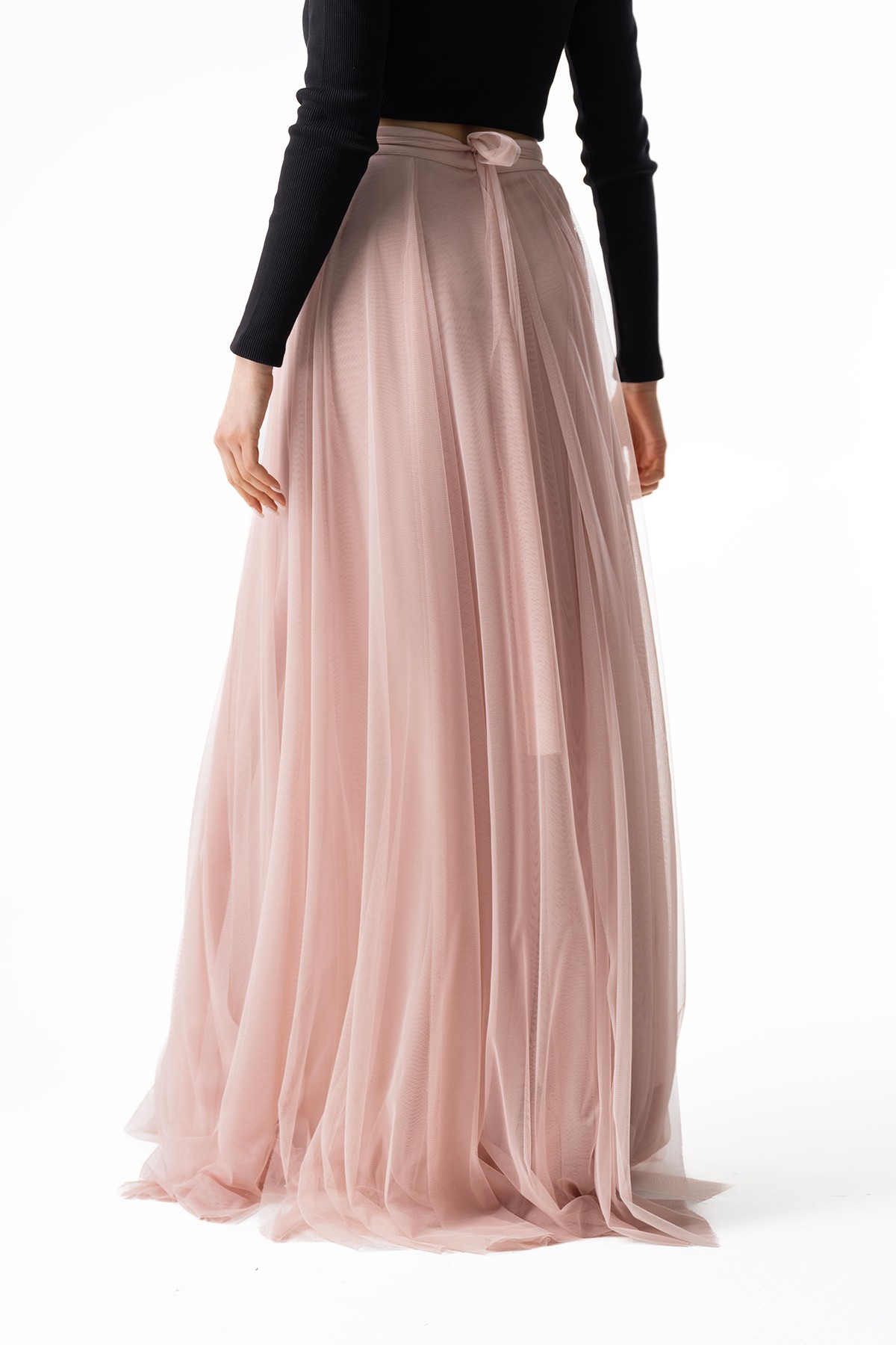 Rose Tulle Long Skirt