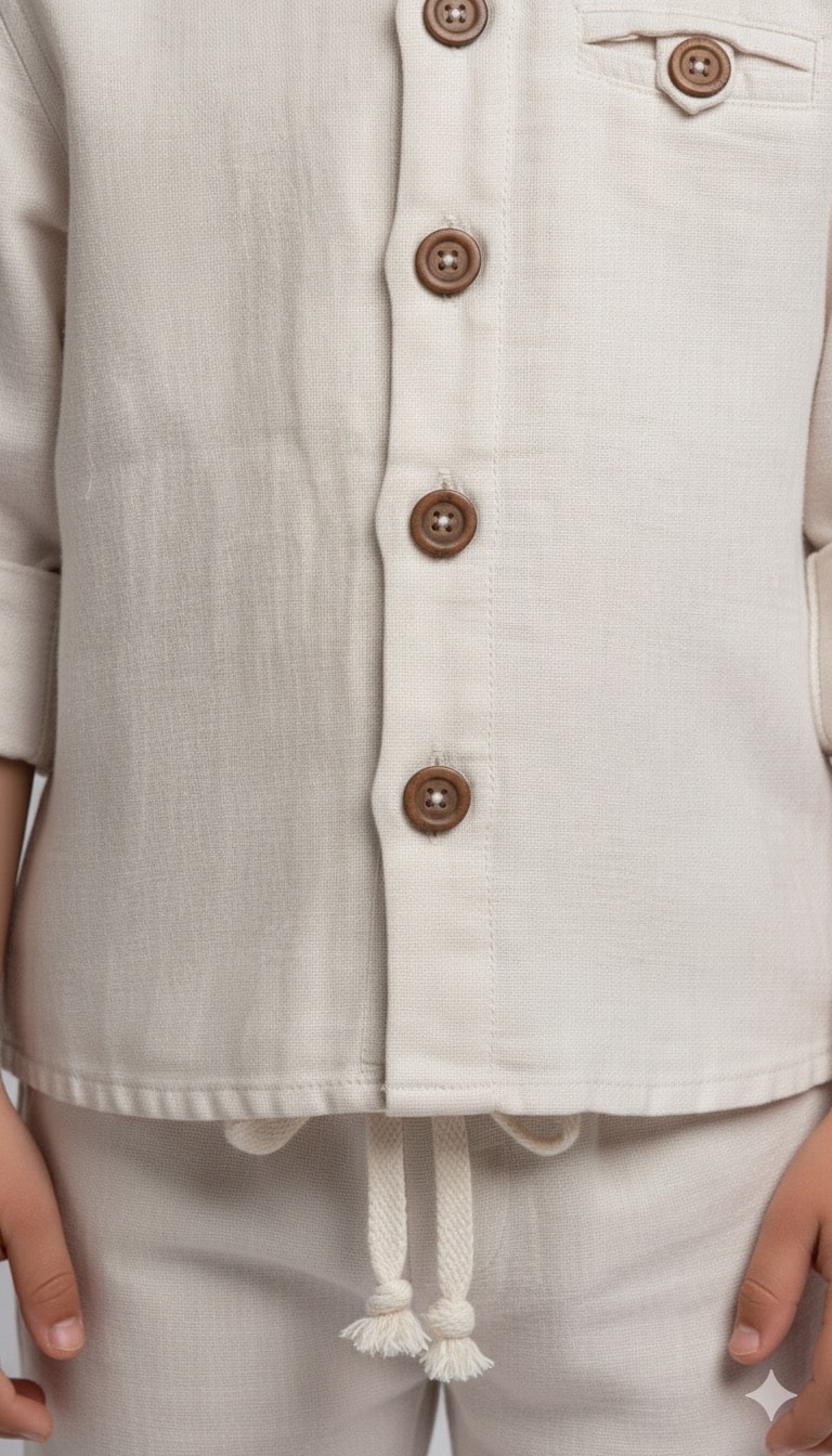 Erkek Çocuk Müslin Umre Hazırlık Gömlekli Takım