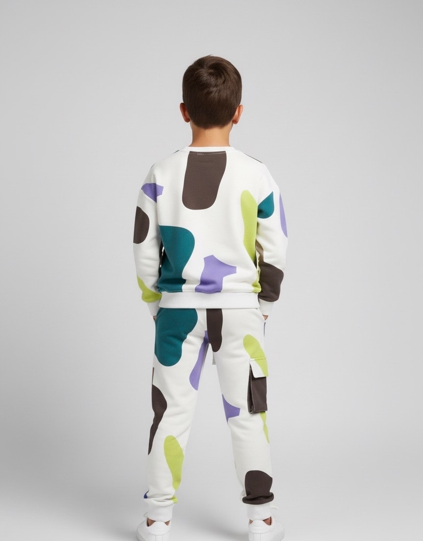 Erkek Çocuk Pamuklu Günlük Eşofman Takımı 