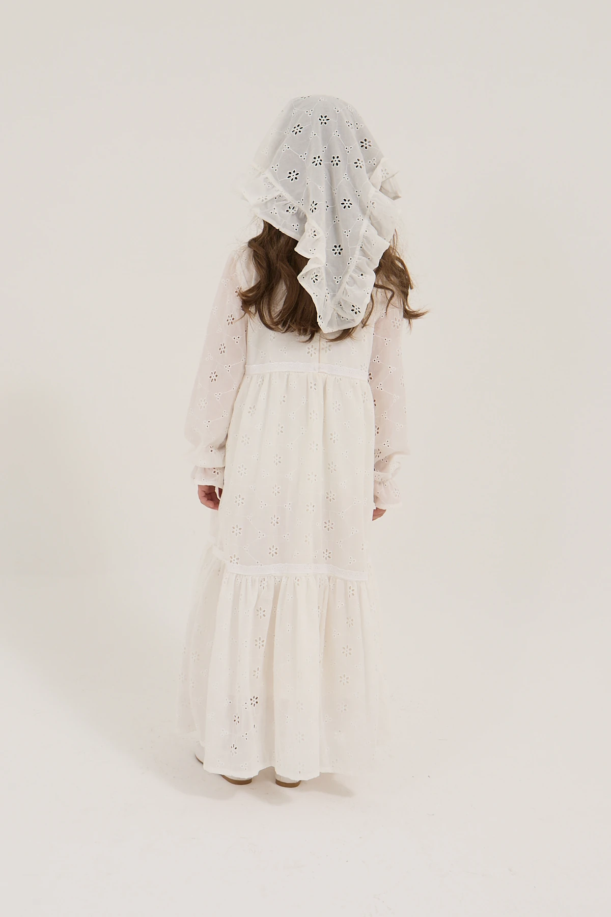 🌿 Helen Model GOTS Sertifikalı Kız Çocuk Fistolu Bone – 1-15 Yaş