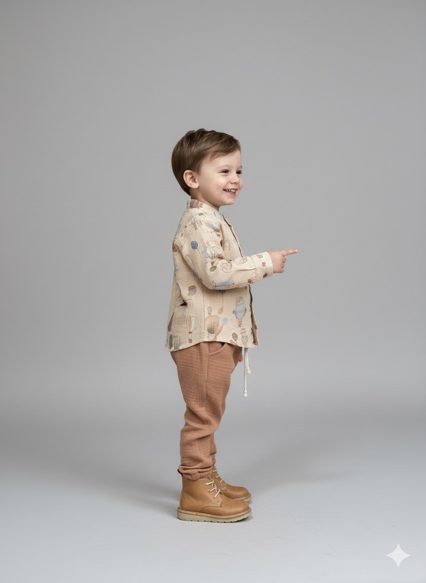 Müslin Takım Desenli 