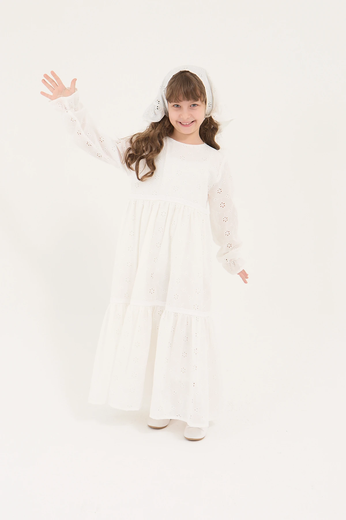 🌿 Helen Model GOTS Sertifikalı Kız Çocuk Fistolu Bone – 1-15 Yaş