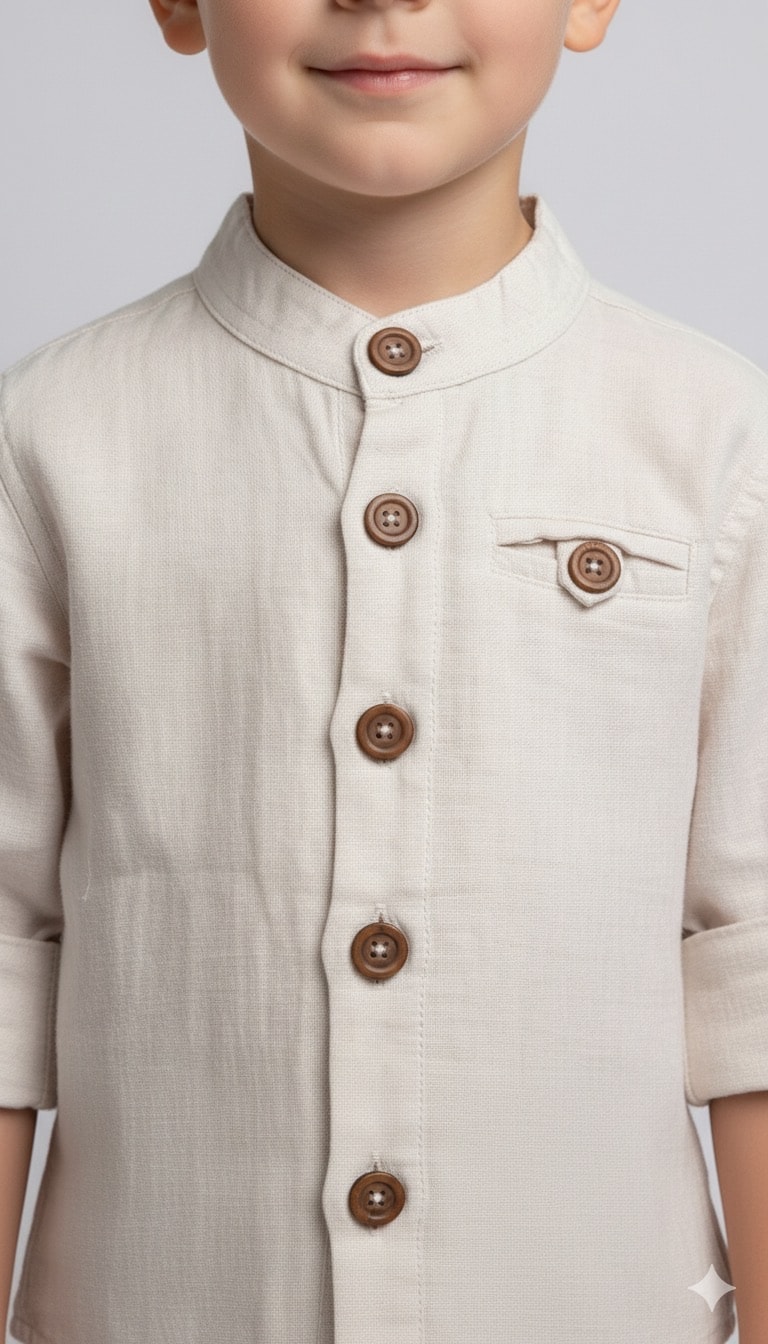 Erkek Çocuk Müslin Umre Hazırlık Gömlekli Takım