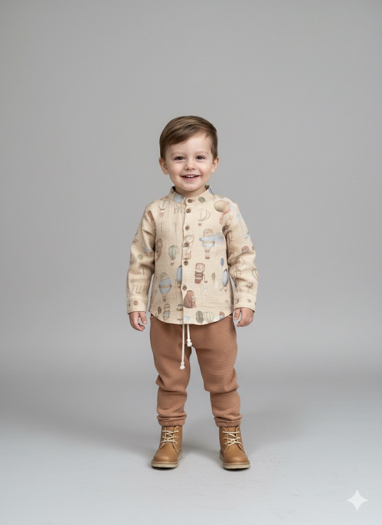 Müslin Takım Desenli 