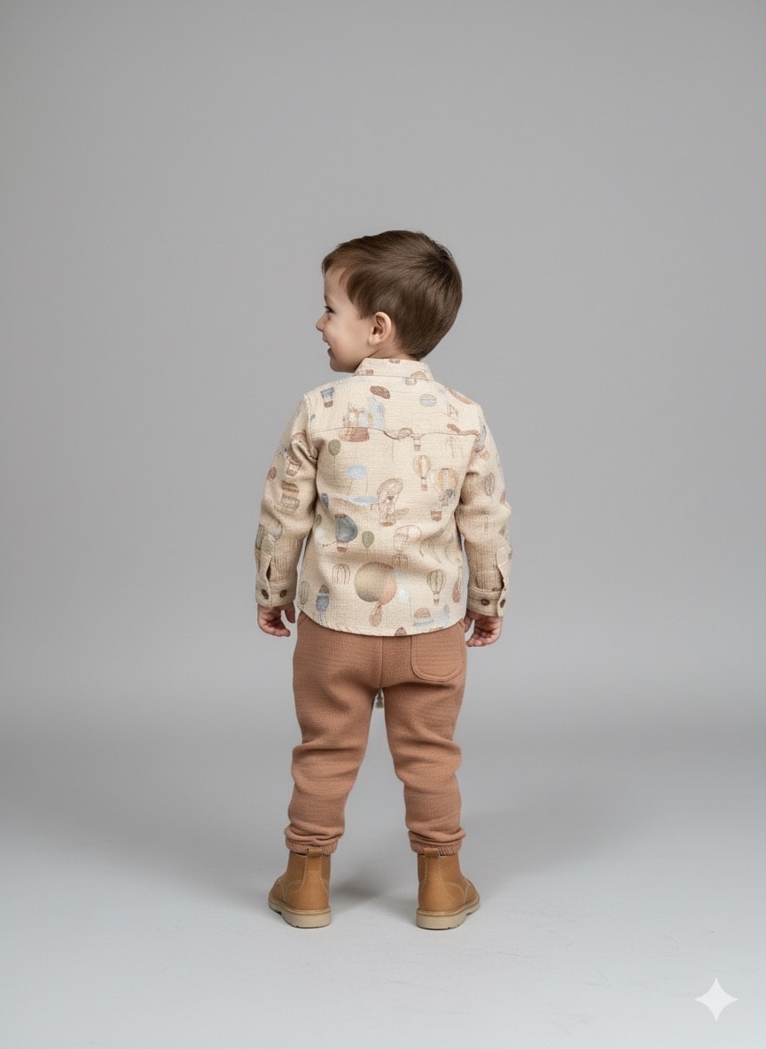 Müslin Takım Desenli 