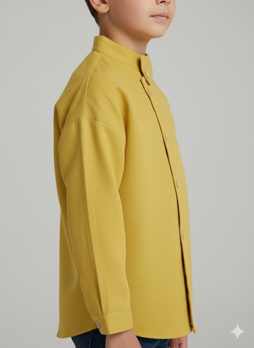 Erkek Çocuk Keten Gömlek 