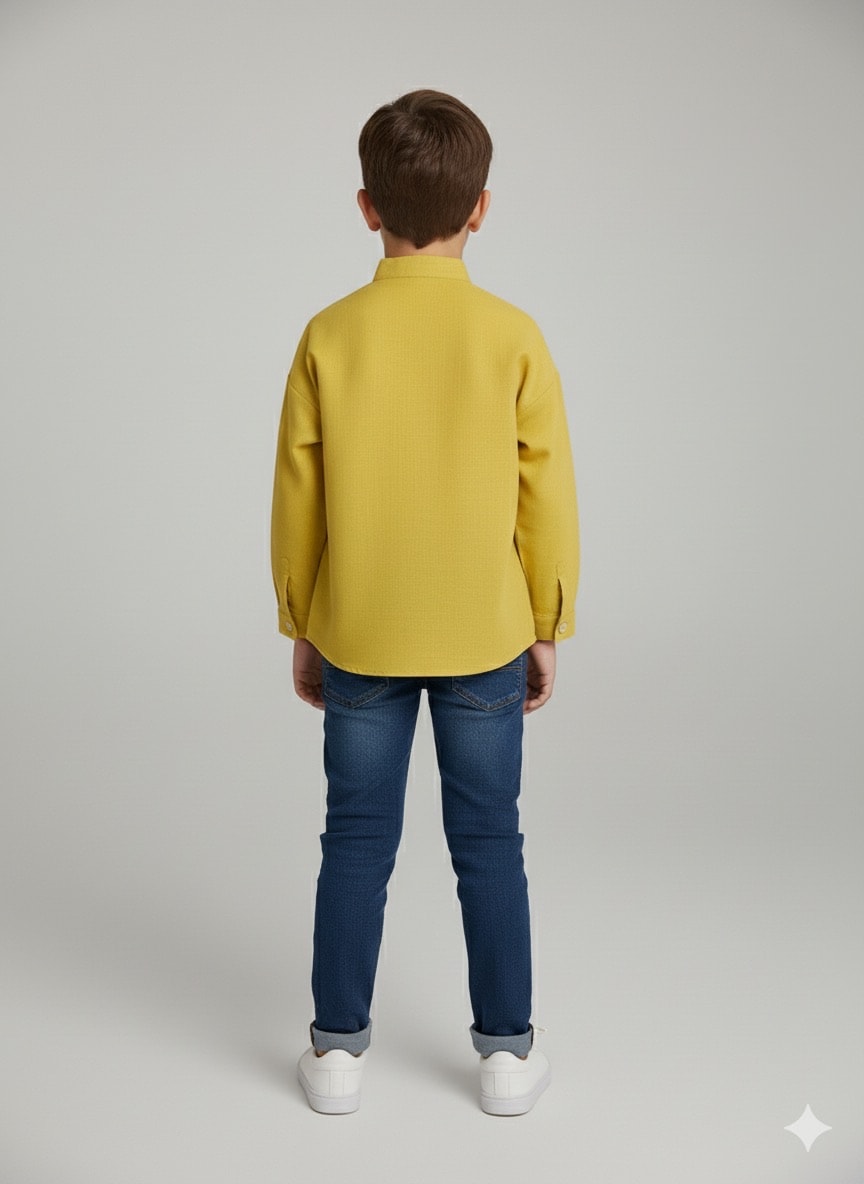 Erkek Çocuk Keten Gömlek 