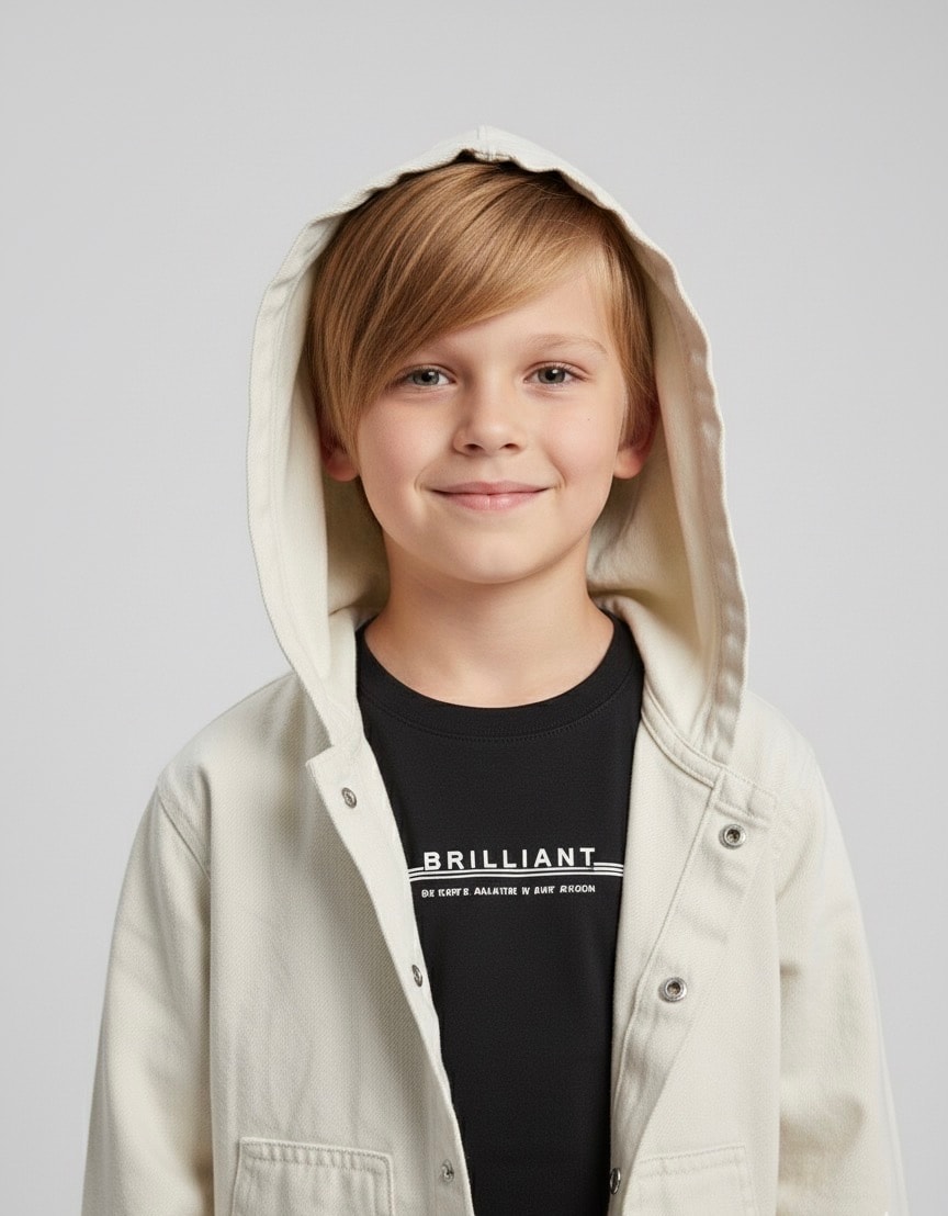 Erkek Çocuk Kumaş Ceketli Üçlü Set 