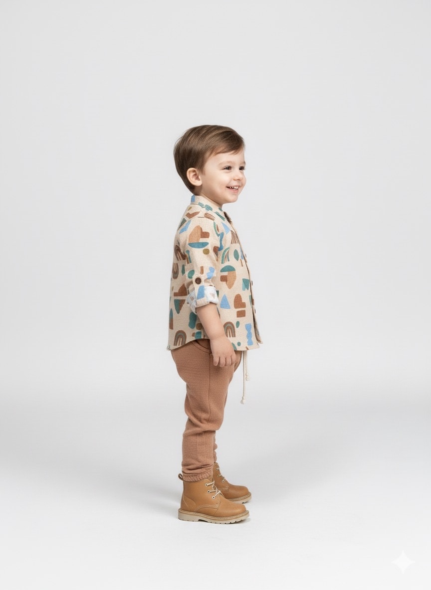 müslin Takım Desenli Umre Hazırlık