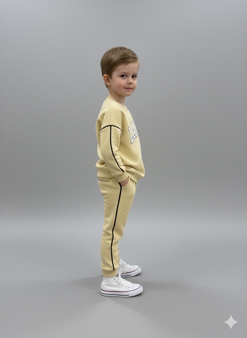 Erkek Çocuk Pamuklu Rahat Eşofman Takımı