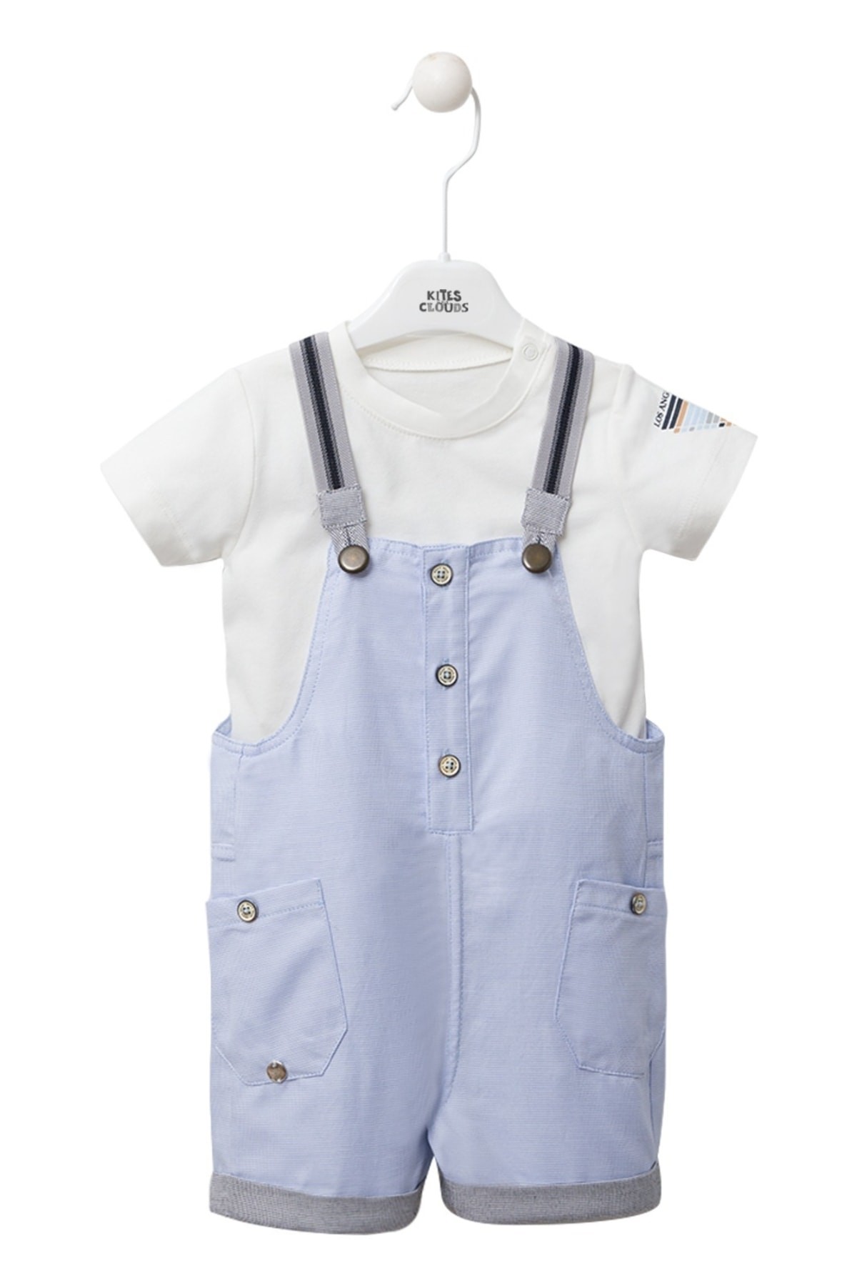 Bibabestcollection Kısa Kollu Kısa Paçalı Cepli 2'li Bebek Slopet Takım(ÖZEL GÜN DOĞUM GÜNÜ PARTİ)