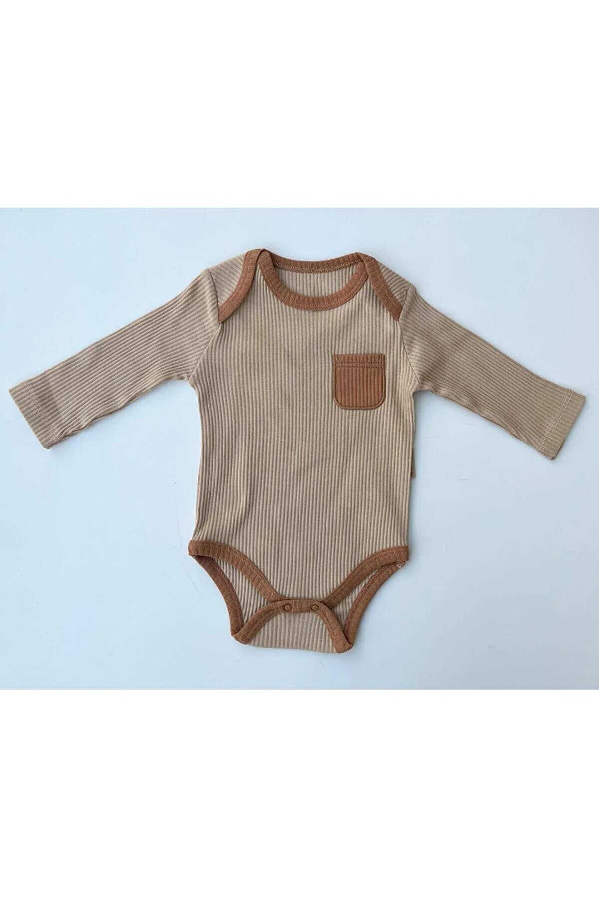 Çıtçıt Kapamalı Unisex Lüks Bebek Body Zıbın 3'lü Set