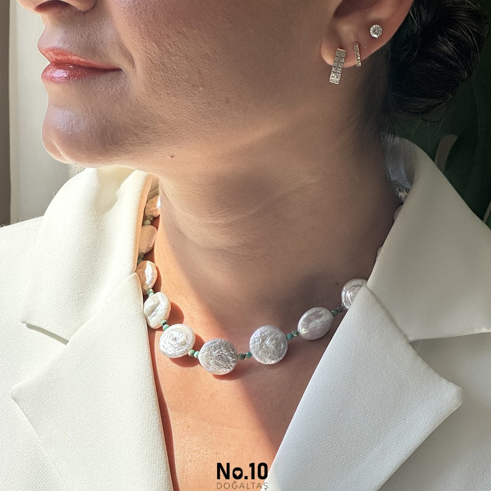Coin Pearl Necklace