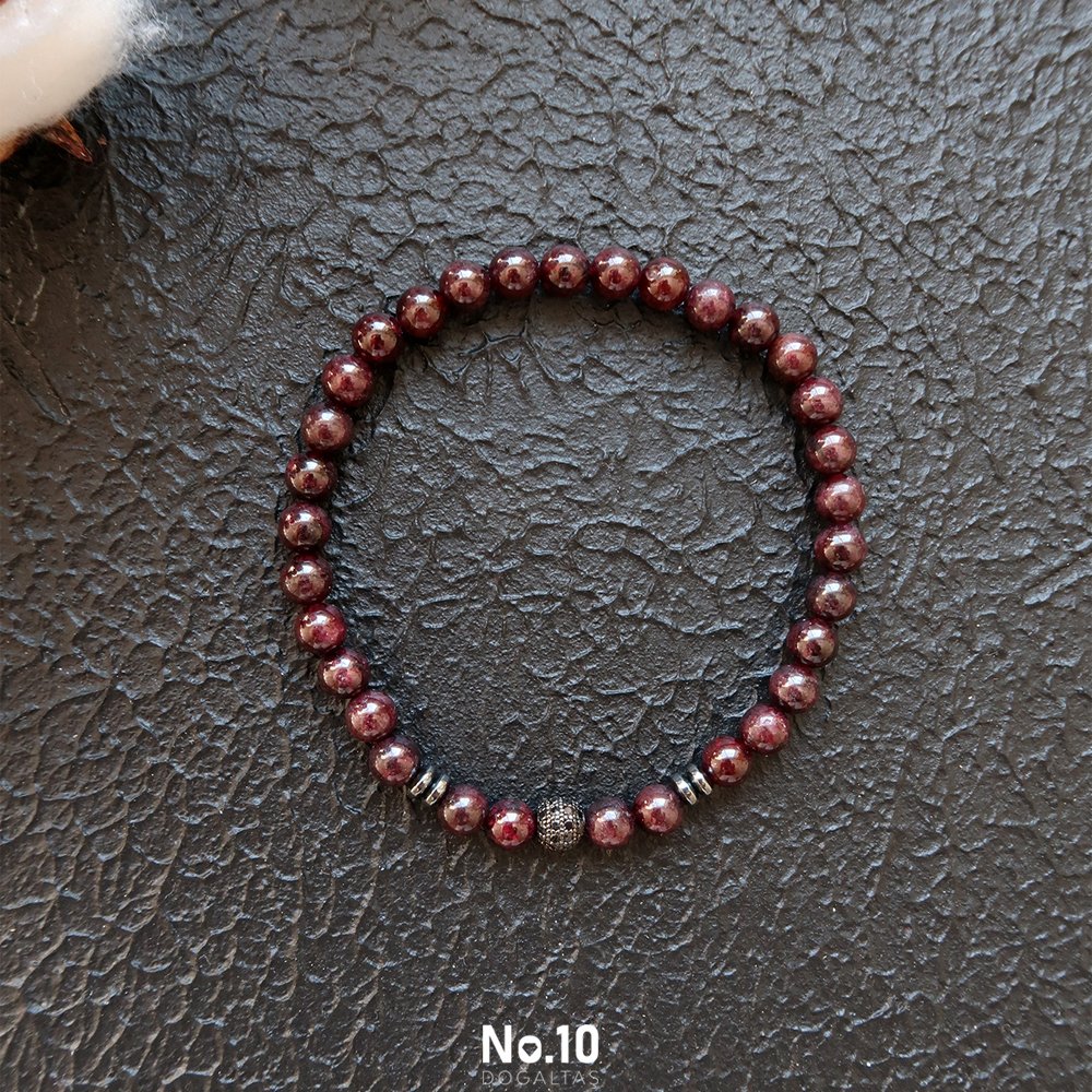 Garnet (LaL) Taşlı Bileklik (6mm)