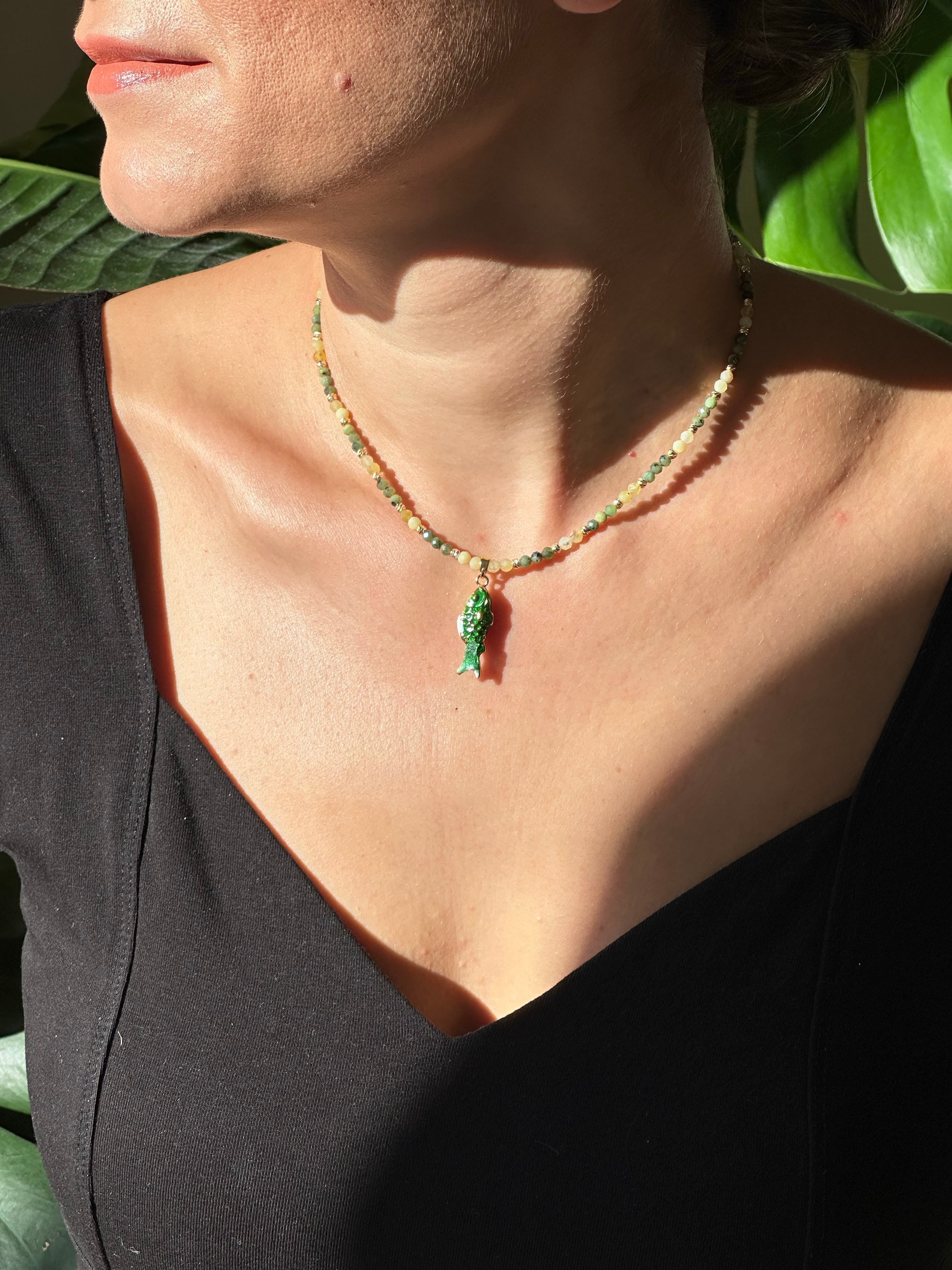 Magic Fish Necklace (Bereket ve Sağlık)
