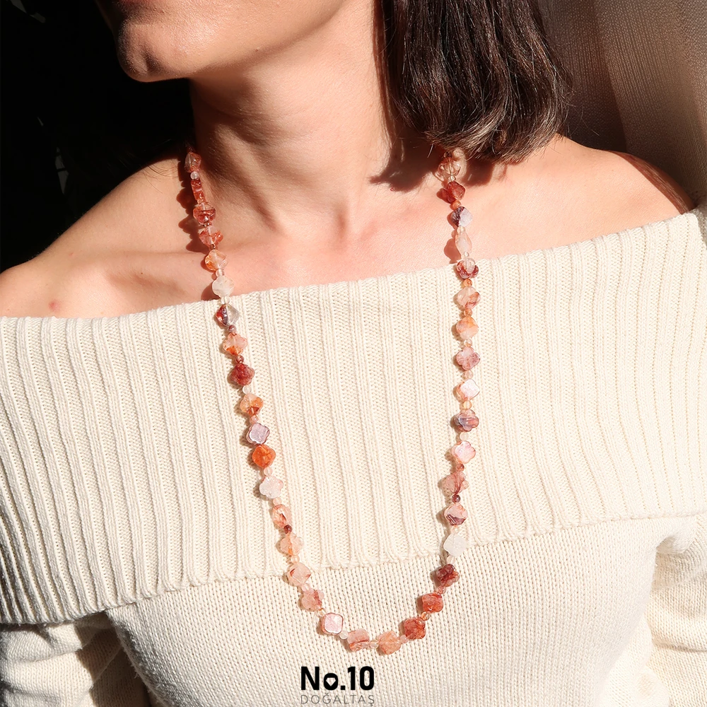Fire Quartz Necklace (Bileklik Hediye)
