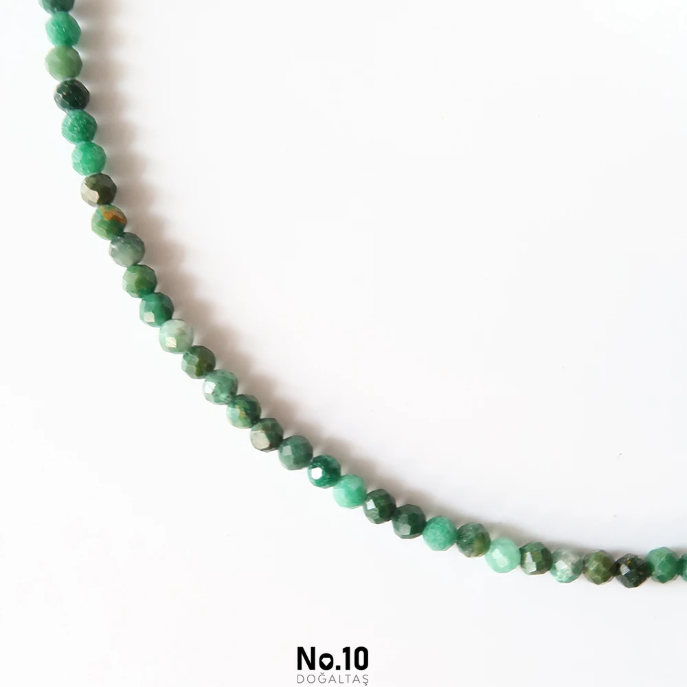 Zümrüt Doğal Taşlı Kolye