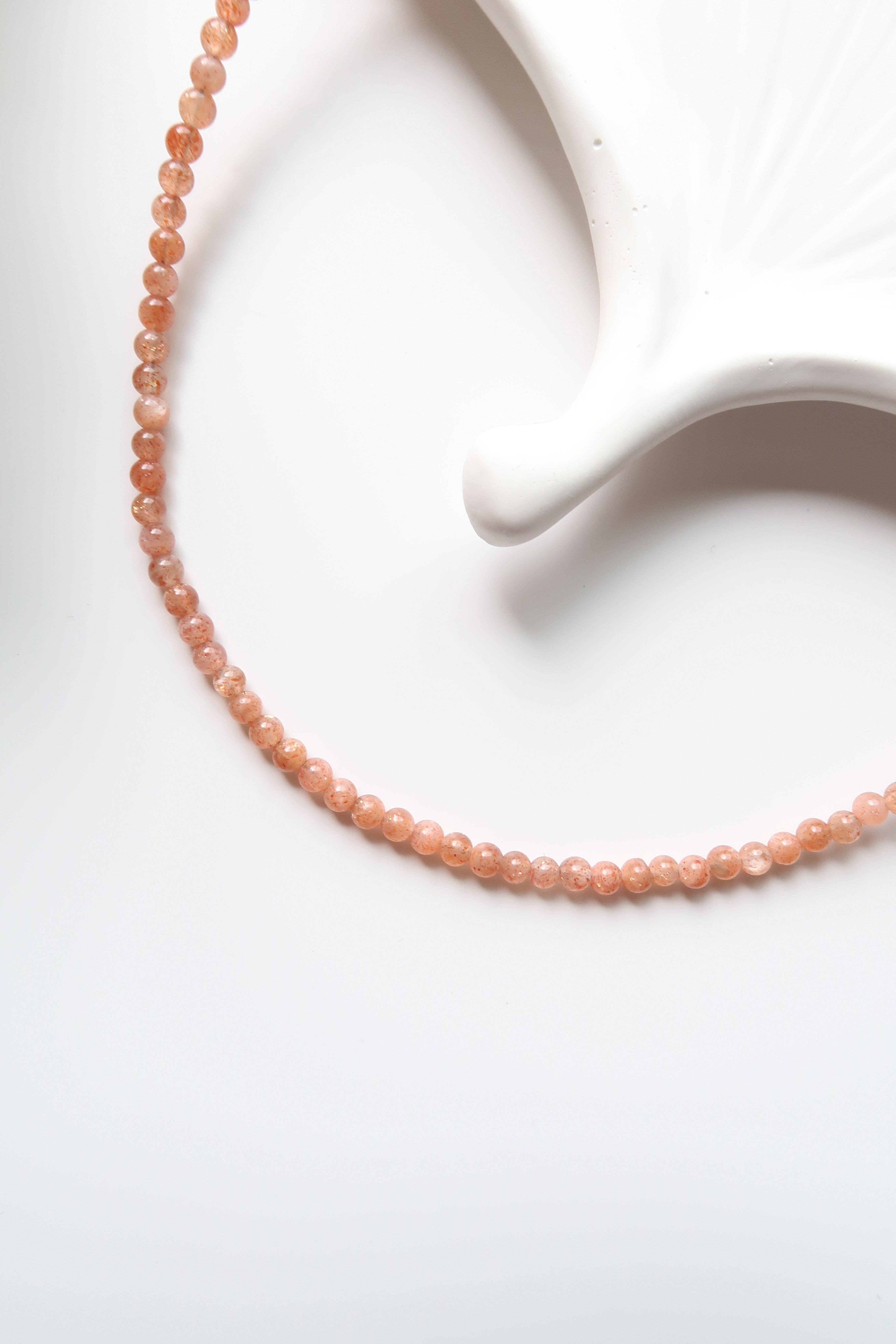 Güneş Doğal Taşlı Minimal Kolye