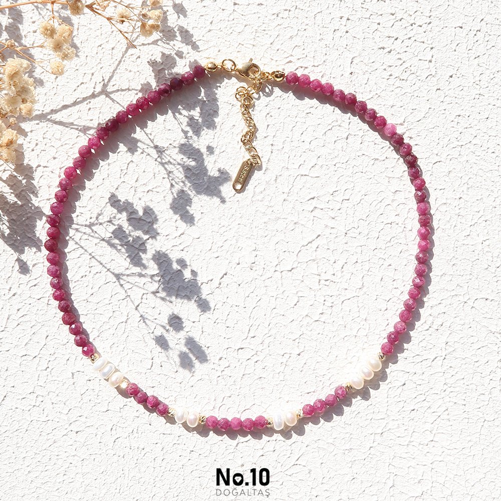 Helen Necklace (Yakut&İnci)