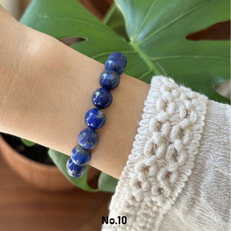 Lapis Lazuli Doğal Taşlı Bileklik(10mm)