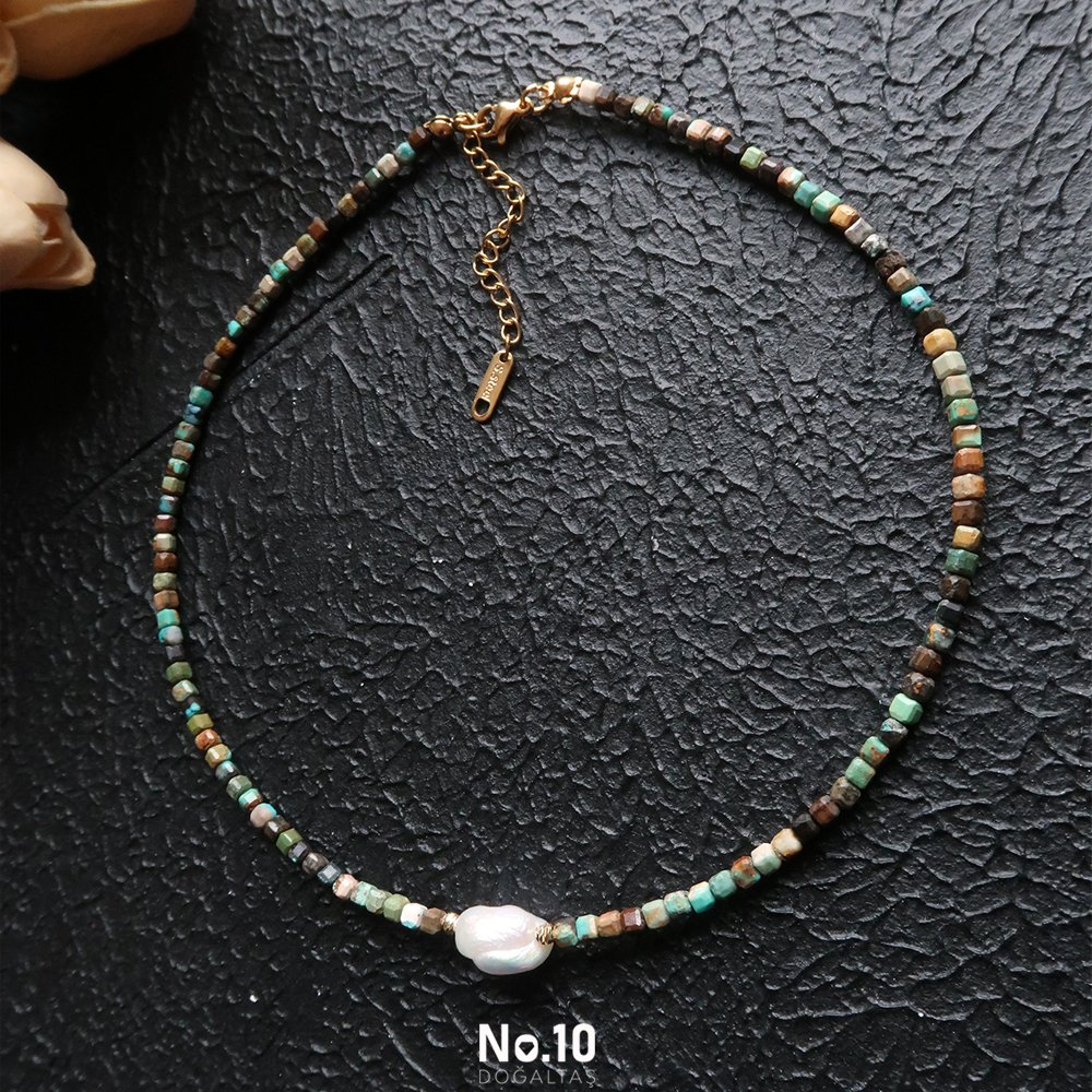 Sofia Necklace (Afrika Turkuaz Taşı)