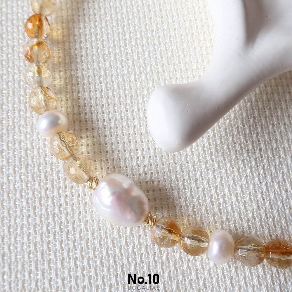 Gaia Necklace (Sitrin Taşı)