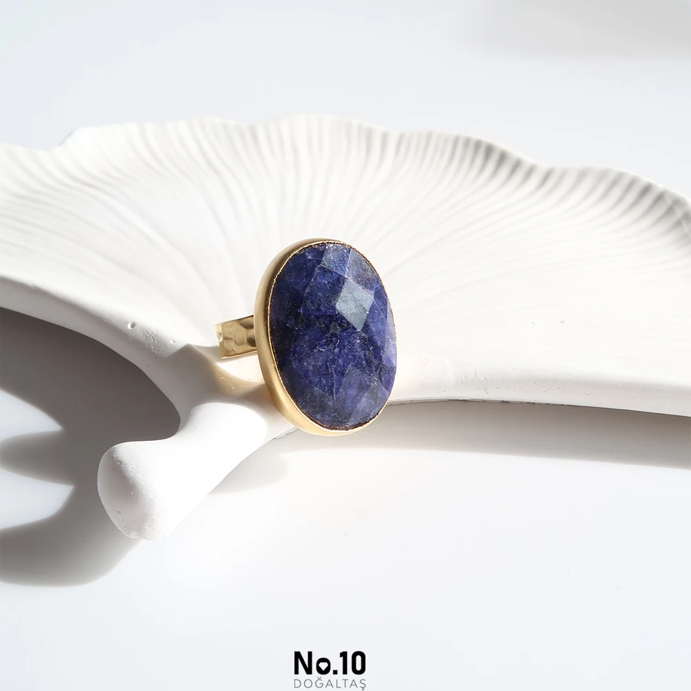 Safir Doğal Taşlı Yüzük (İri Boy)