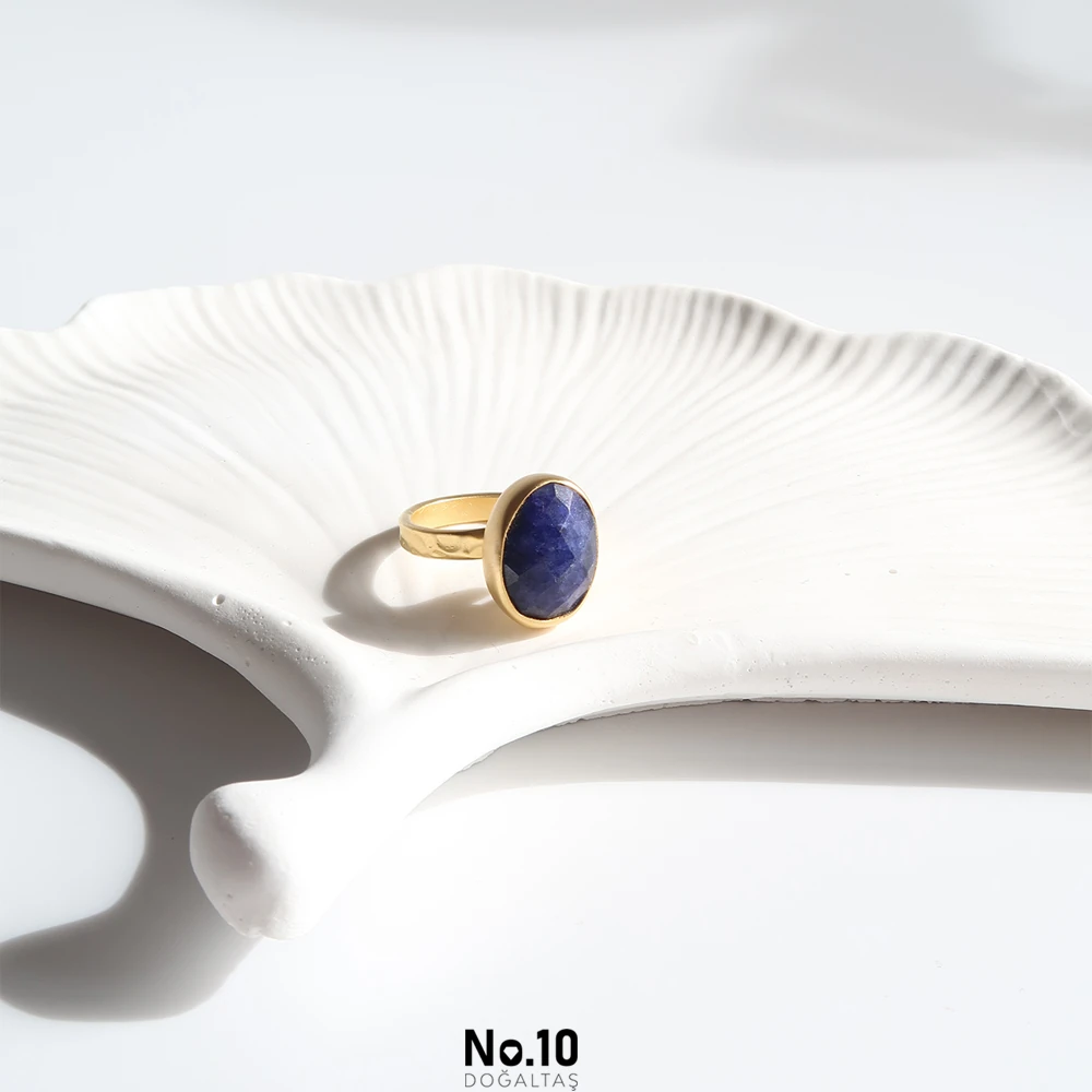 Safir Doğal Taşlı Yüzük (İri Boy)