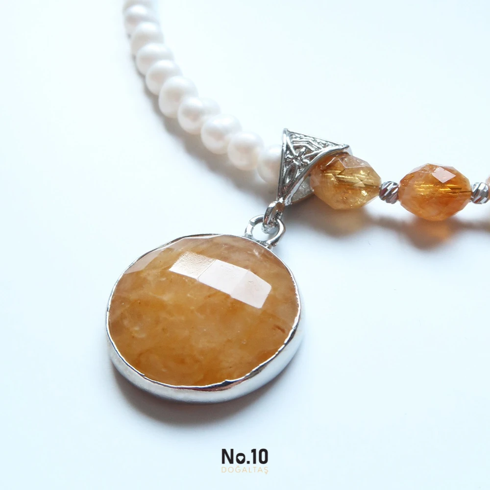 Napolyon Necklace (Sitrin & İnci)