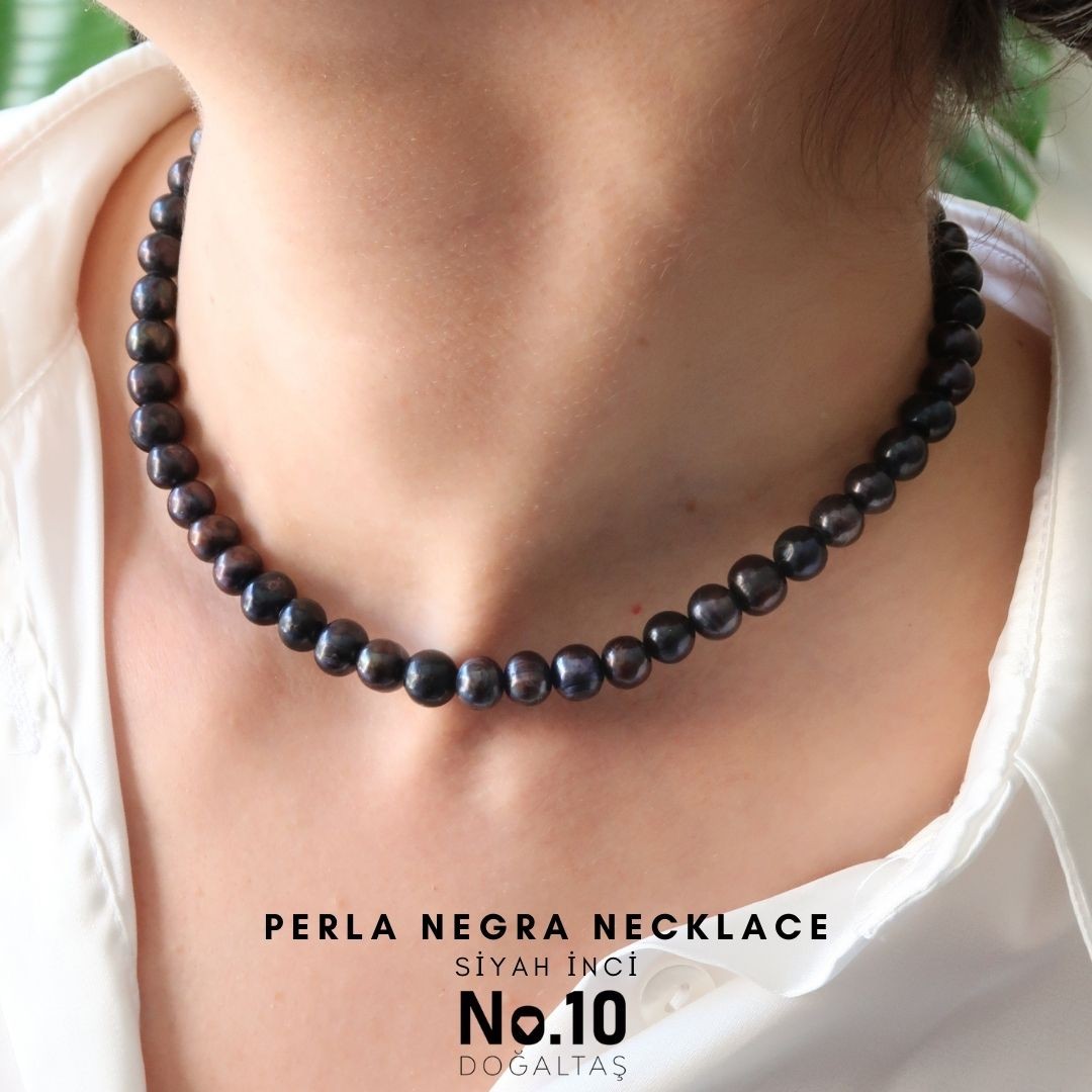 Perla Negra Necklace (Siyah İnci)