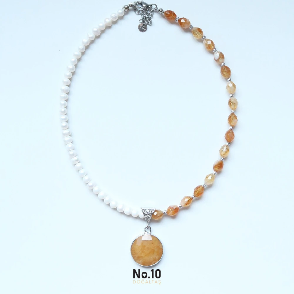 Napolyon Necklace (Sitrin & İnci)