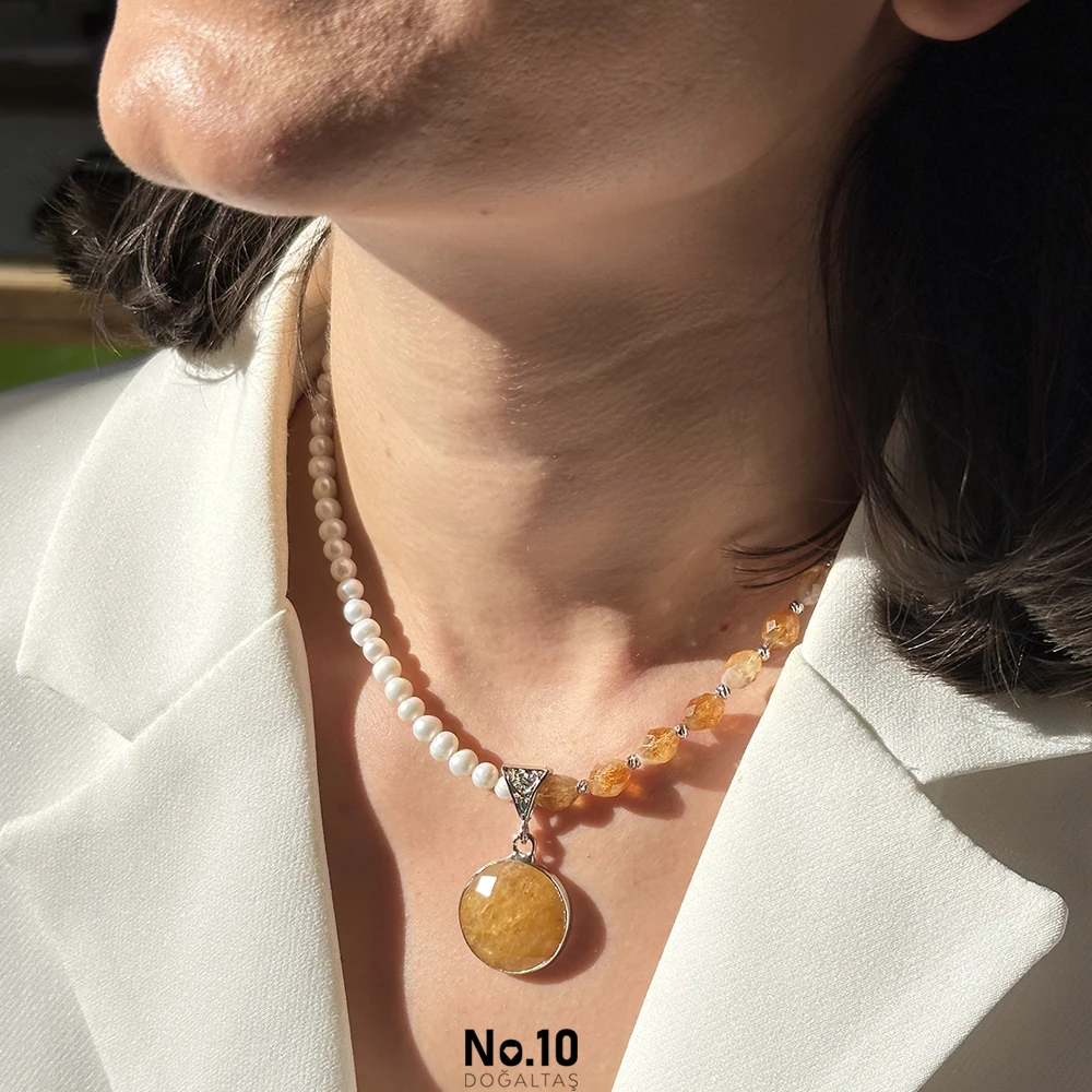 Napolyon Necklace (Sitrin & İnci)