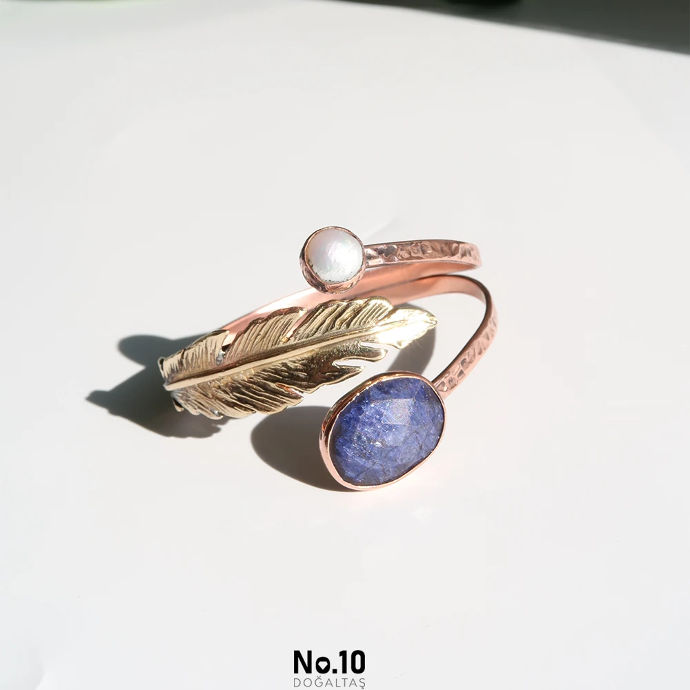 Copper Bracelet No.3 (İnci&Safir)