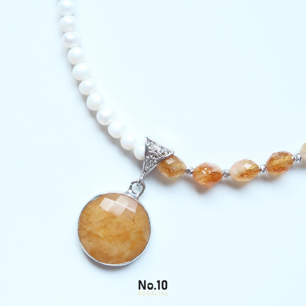 Napolyon Necklace (Sitrin & İnci)