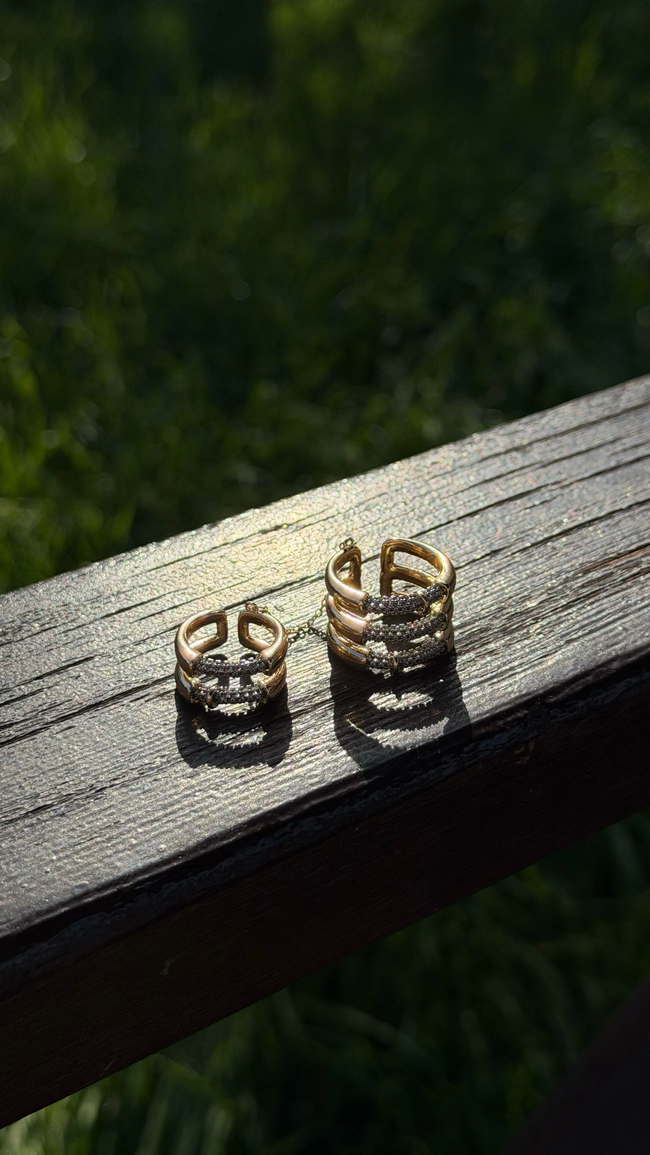 Radiant İkili Zincir Yüzük