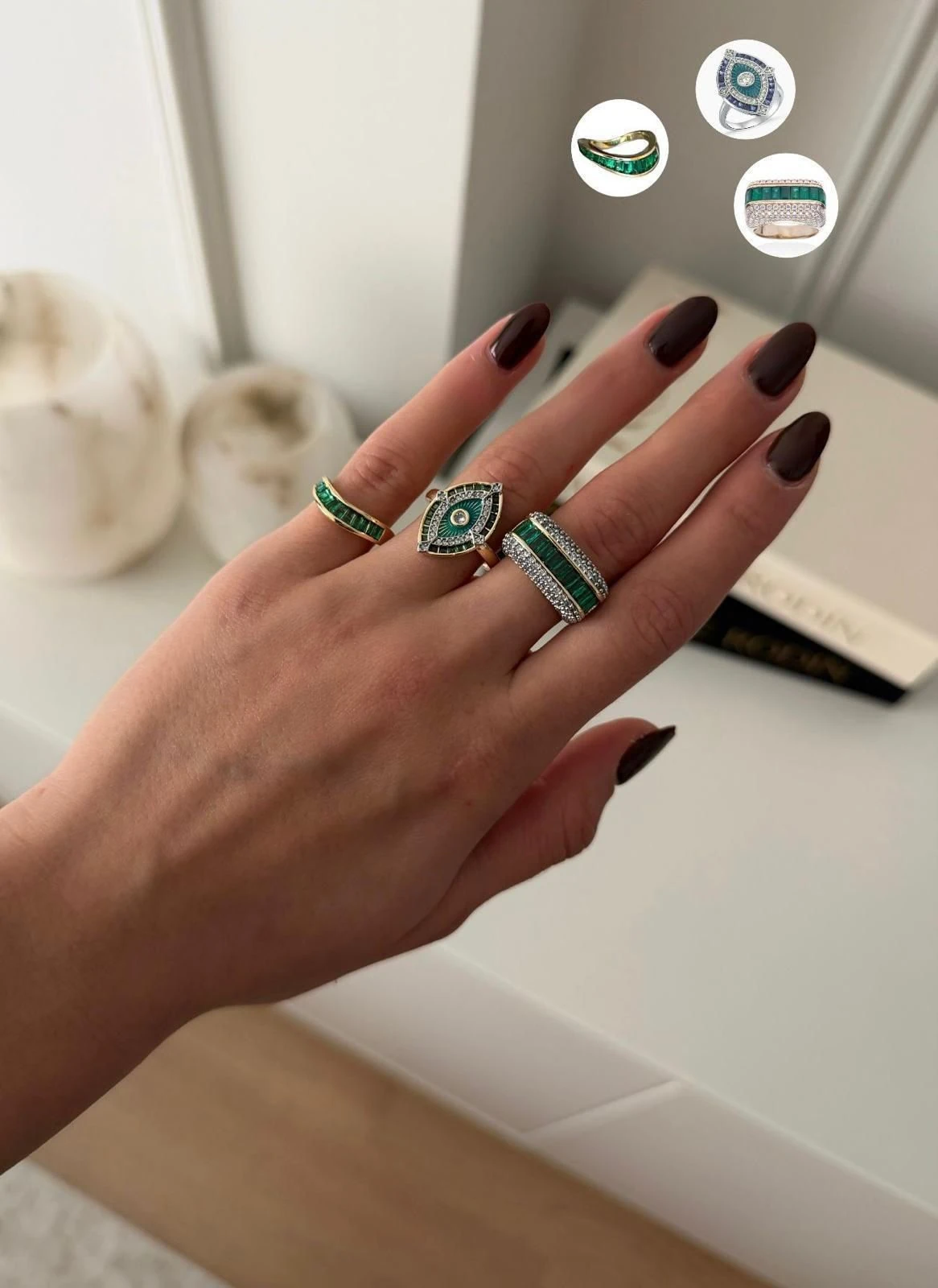 Midas Renkli Taşlı Yüzük