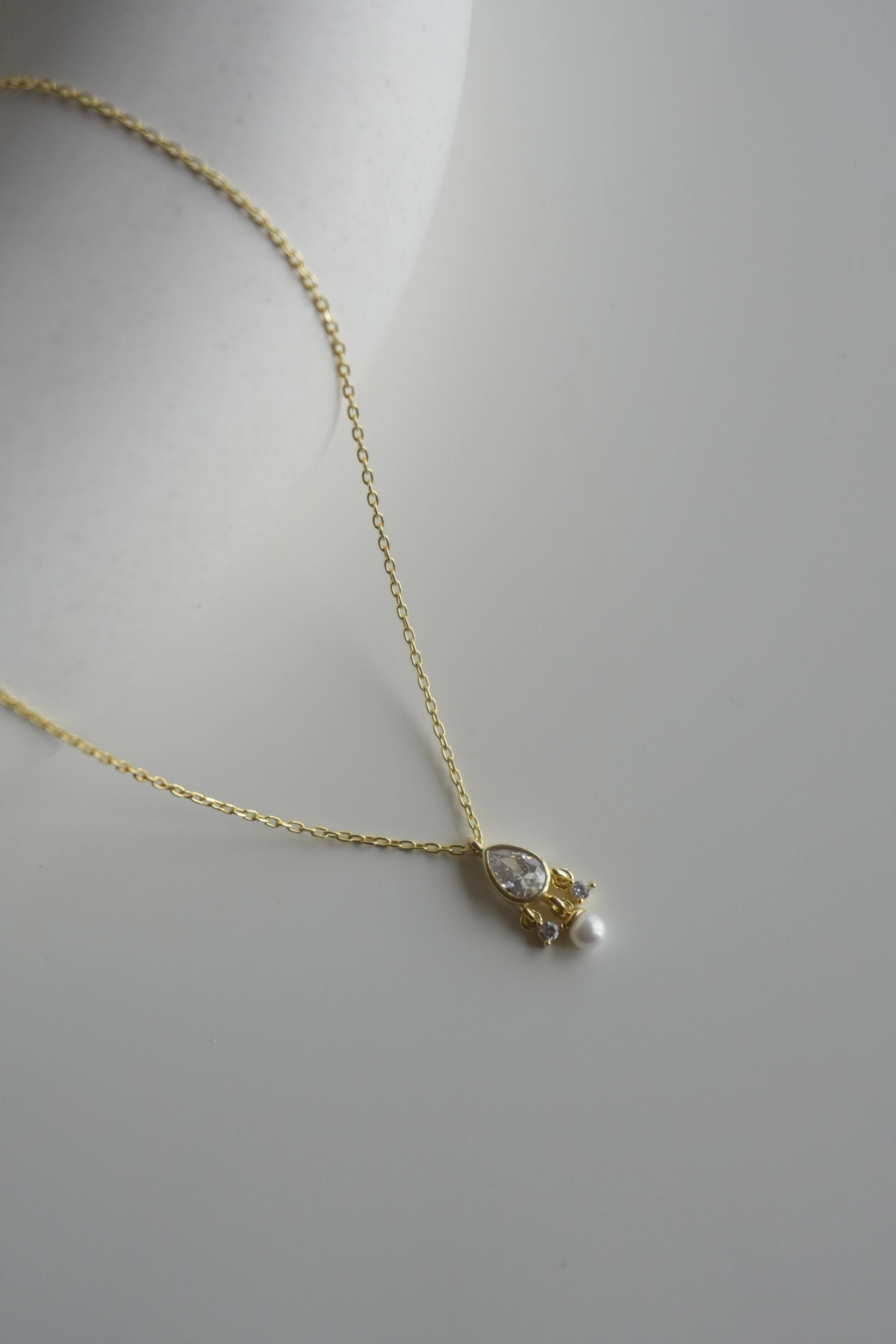 Muse Sallantılı Gerçek İncili Kolye | 925 Ayar Gümüş