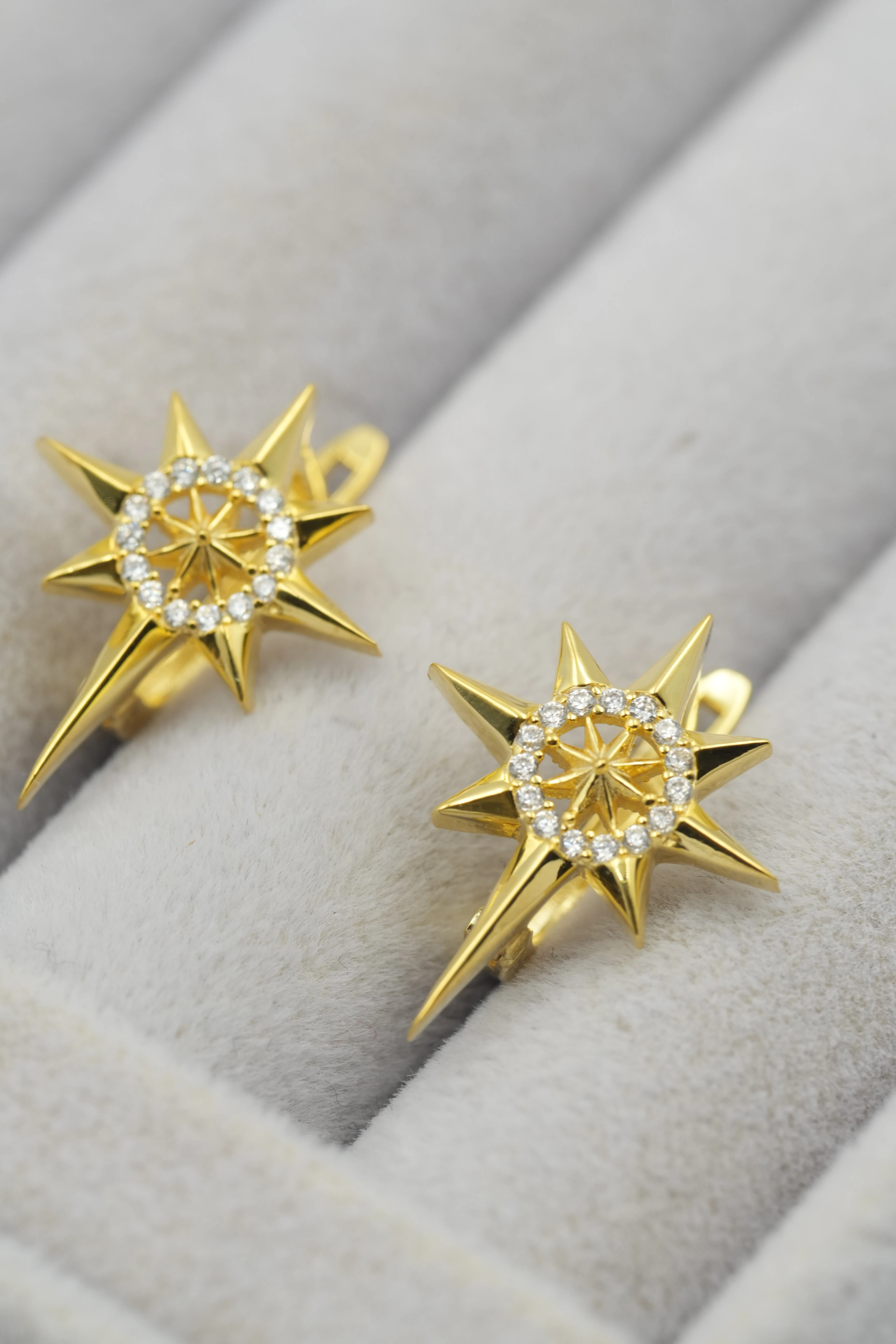 Kutup Yılldızı Küpe | 925 Ayar Gümüş