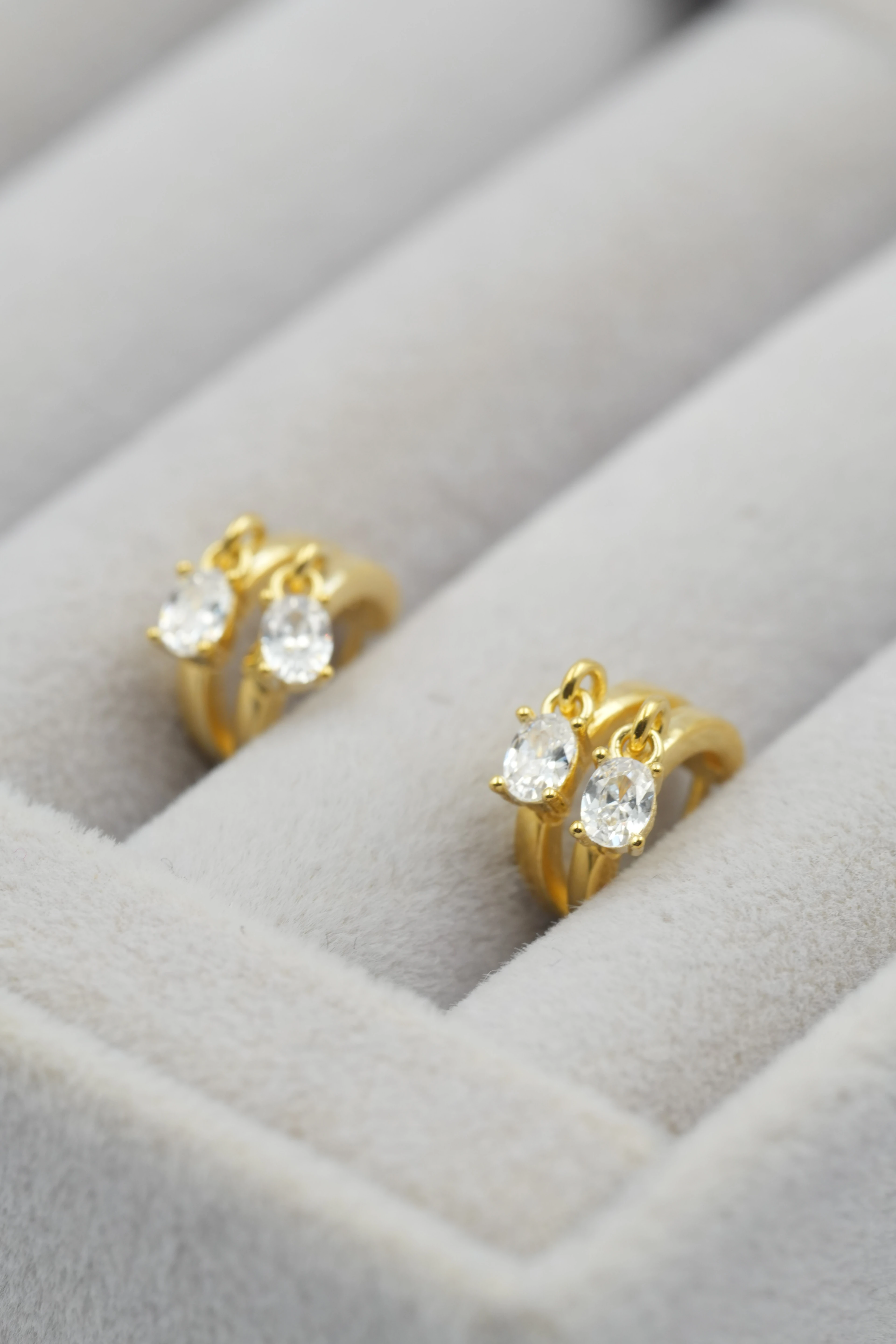 Noa İkili Sallantılı Mini Küpe | 925 Ayar Gümüş