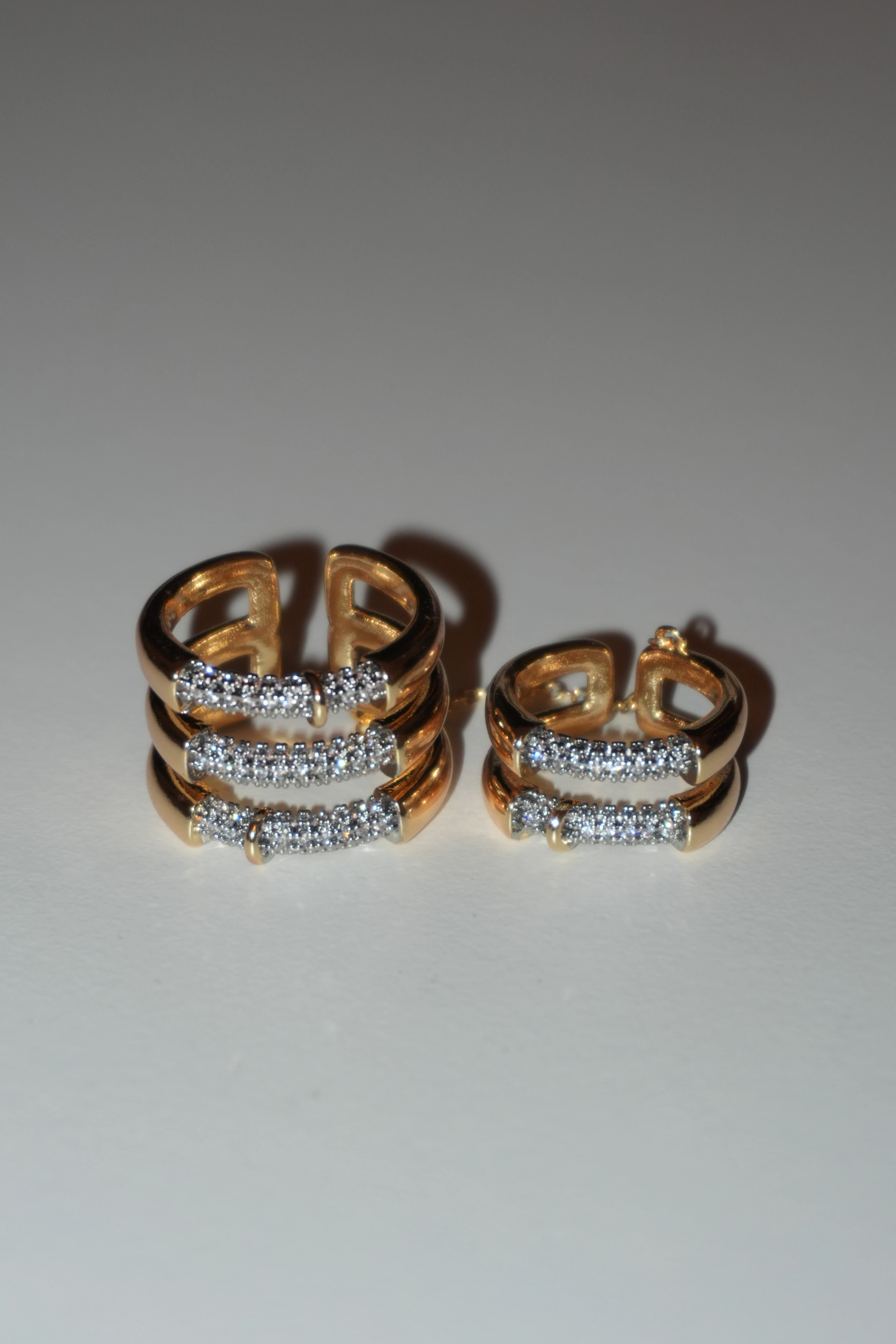 Radiant İkili Zincir Yüzük