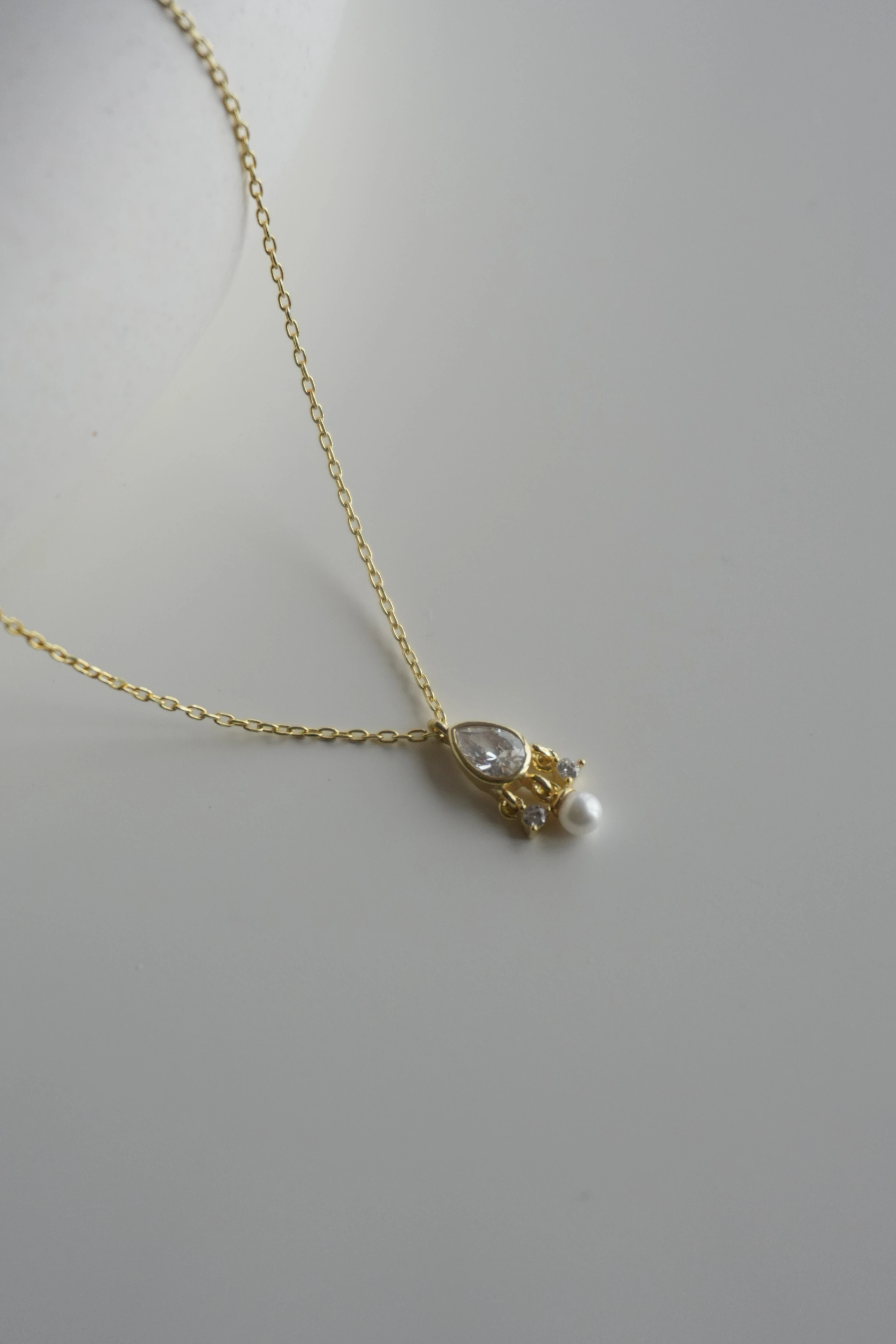 Muse Sallantılı Gerçek İncili Kolye | 925 Ayar Gümüş