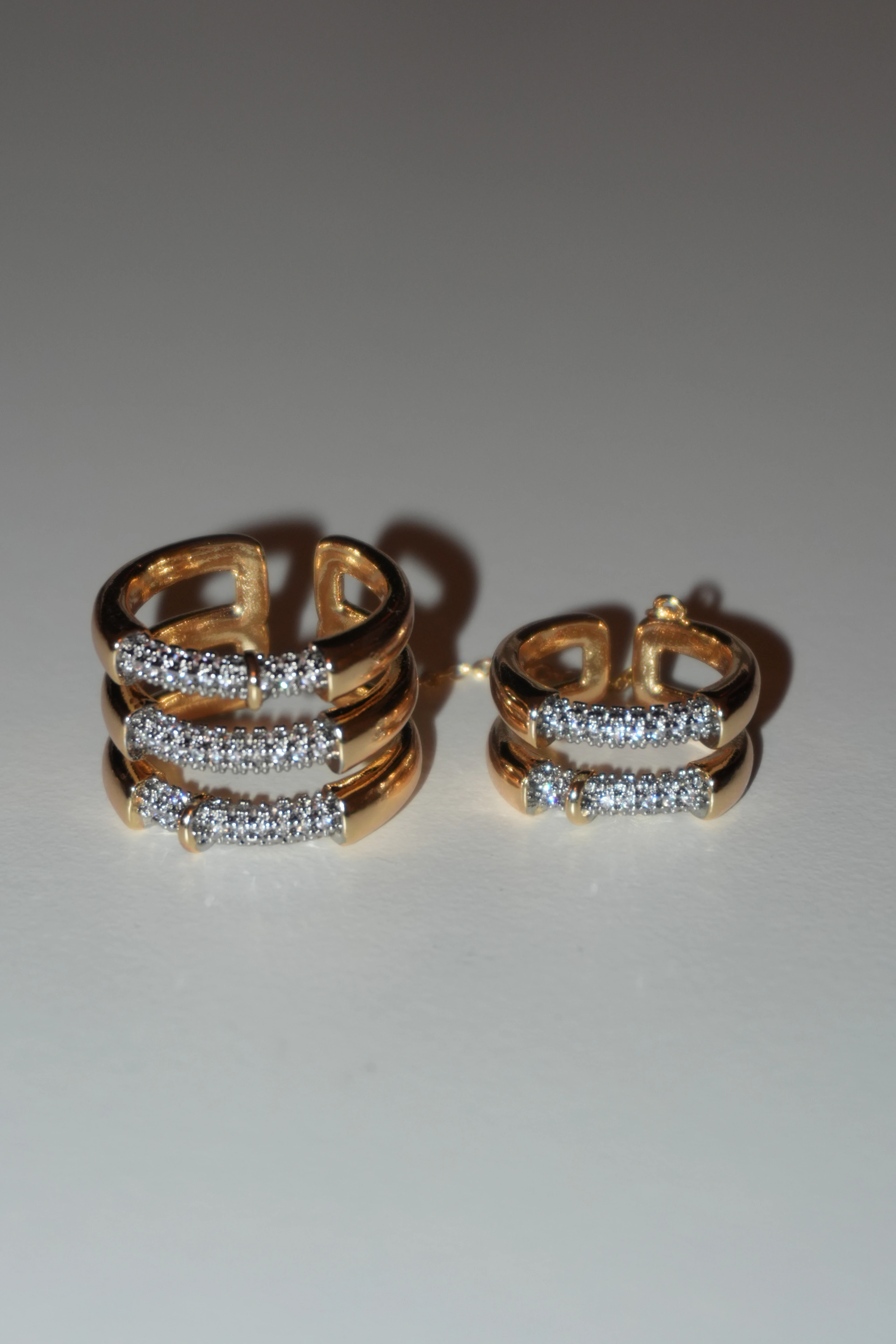 Radiant İkili Zincir Yüzük