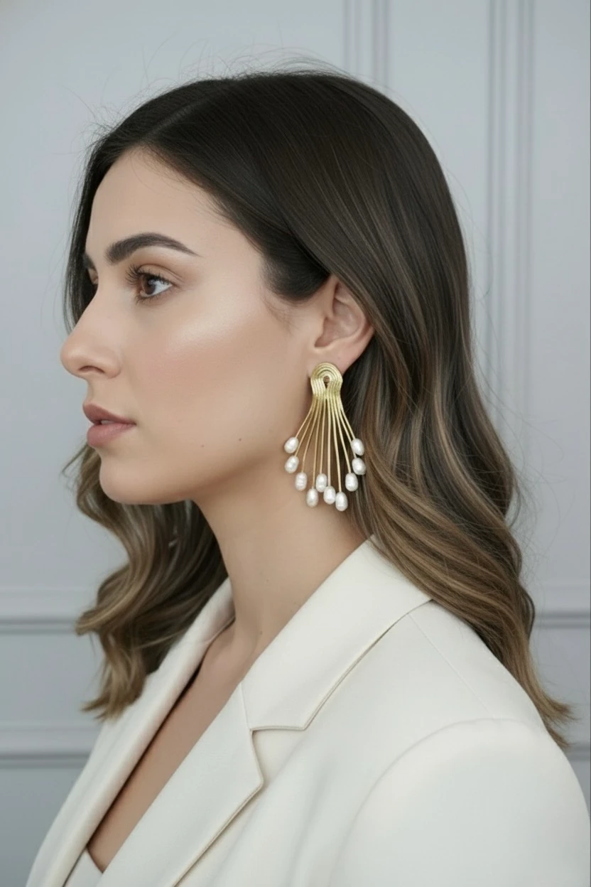 Rainfall Pearl Barok İnci Küpe