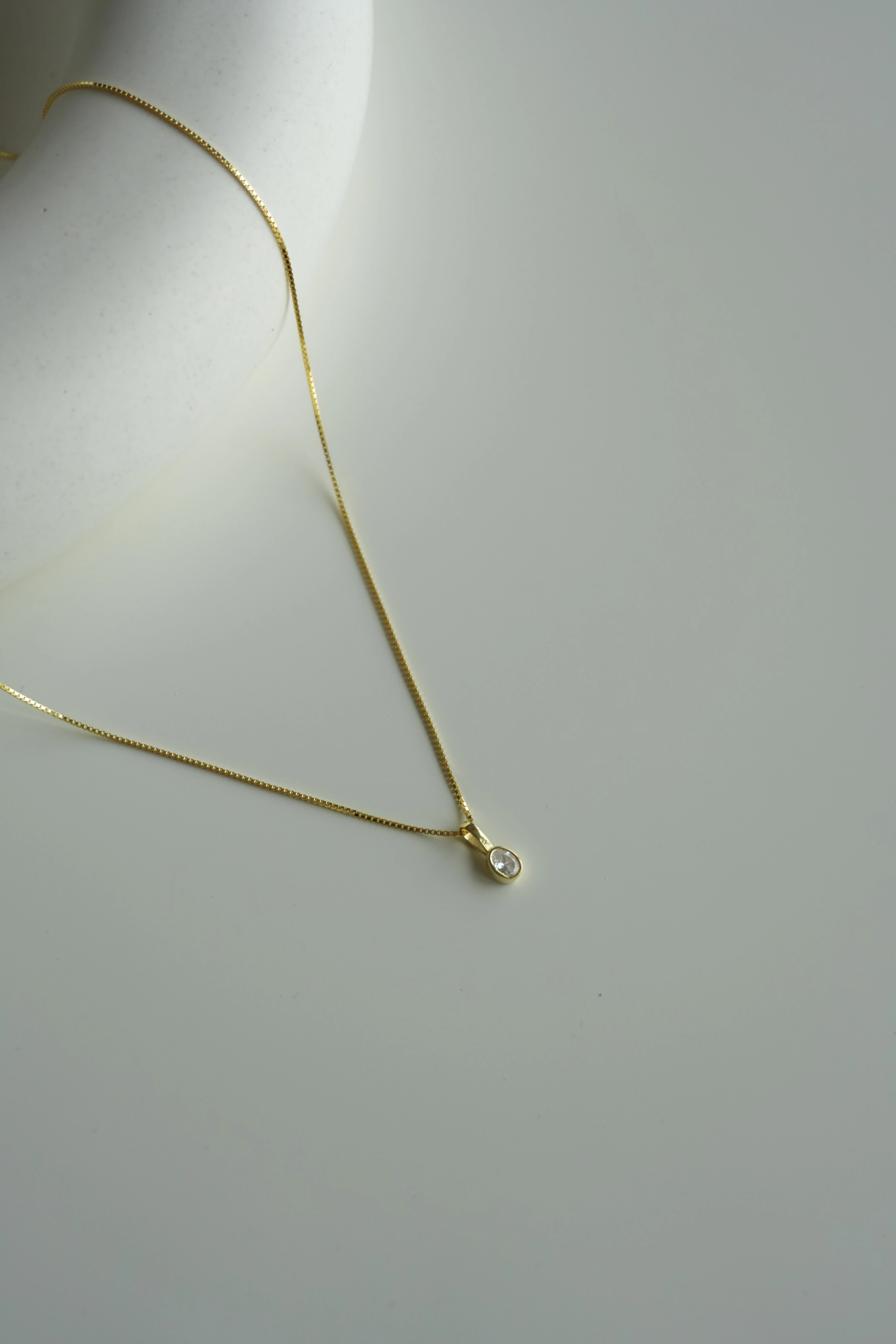 Minimal Tektaş Kolye | 925 Ayar Gümüş 