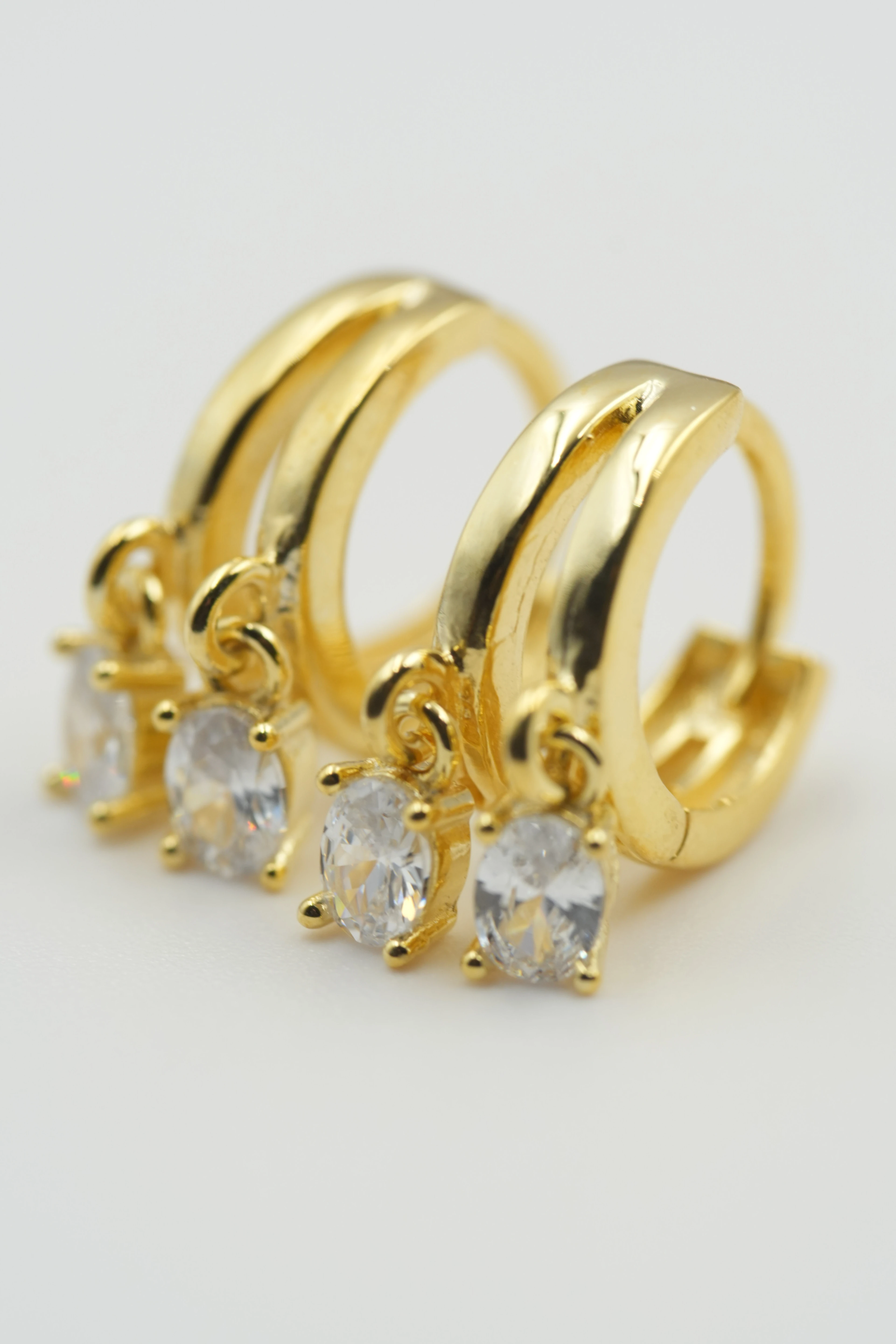 Noa İkili Sallantılı Mini Küpe | 925 Ayar Gümüş