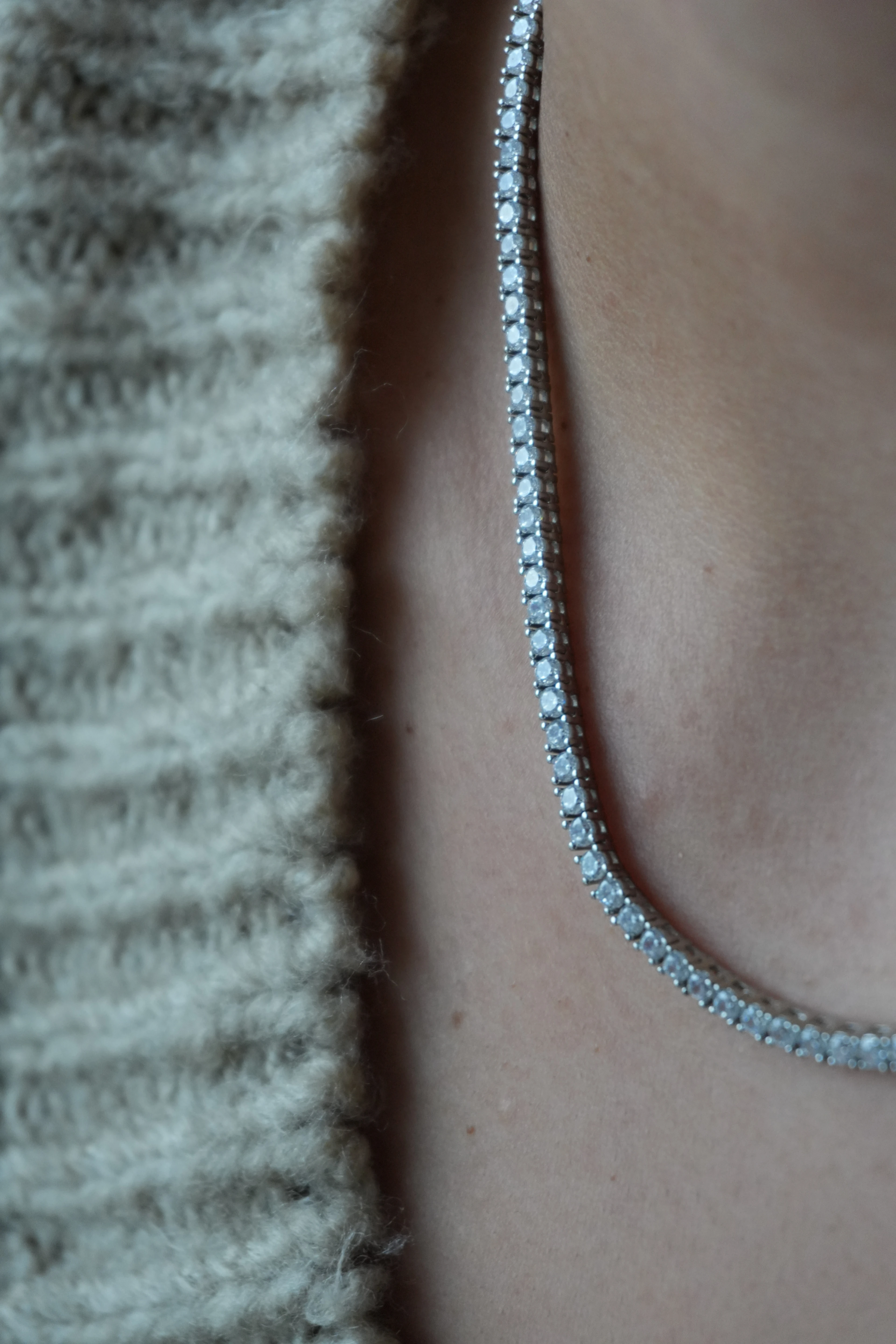 2.5mm Döküm Su Yolu Kolye | 925 Ayar Gümüş