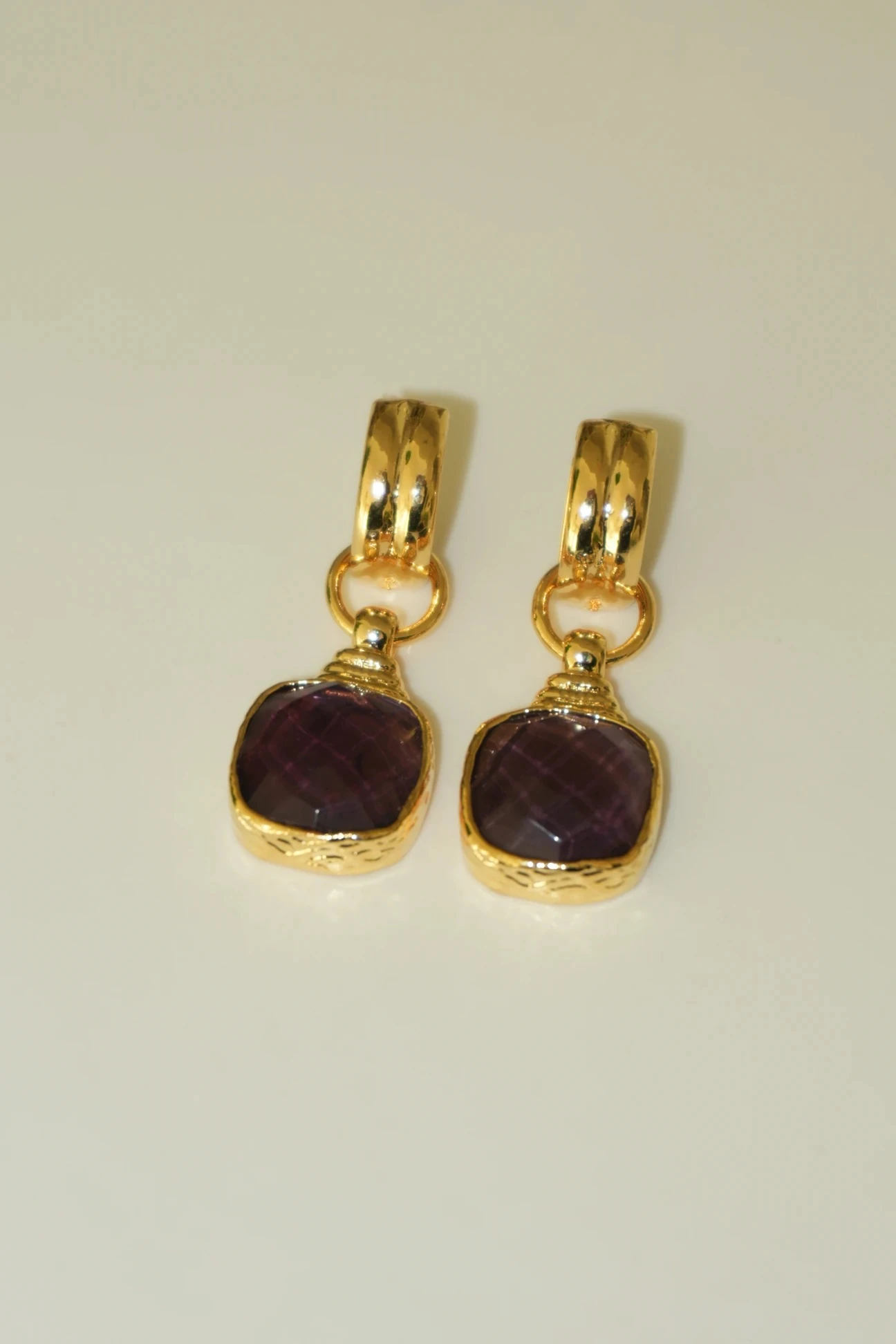 Halo Ay Taşı Doğaltaş Küpe