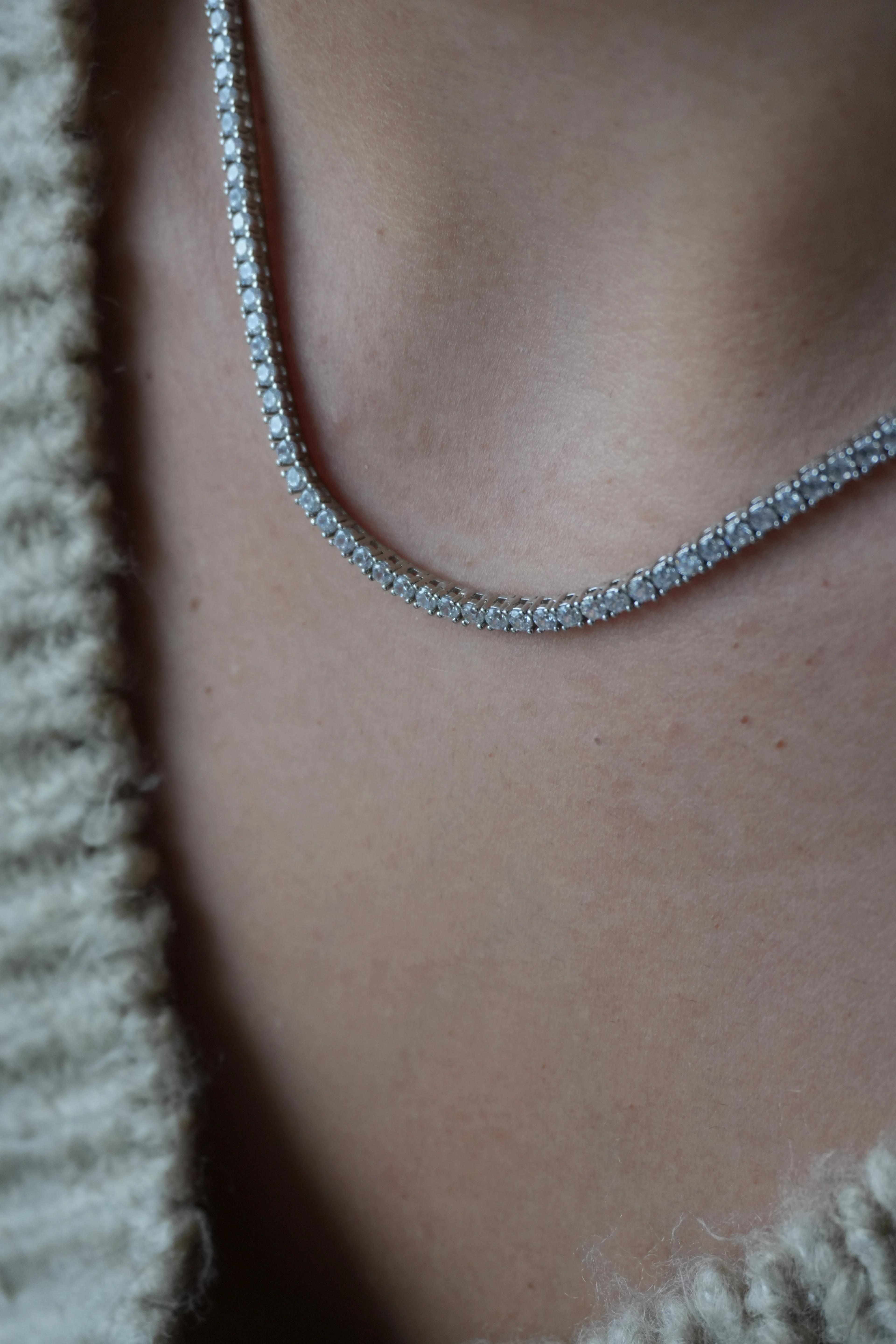 2.5mm Döküm Su Yolu Kolye | 925 Ayar Gümüş